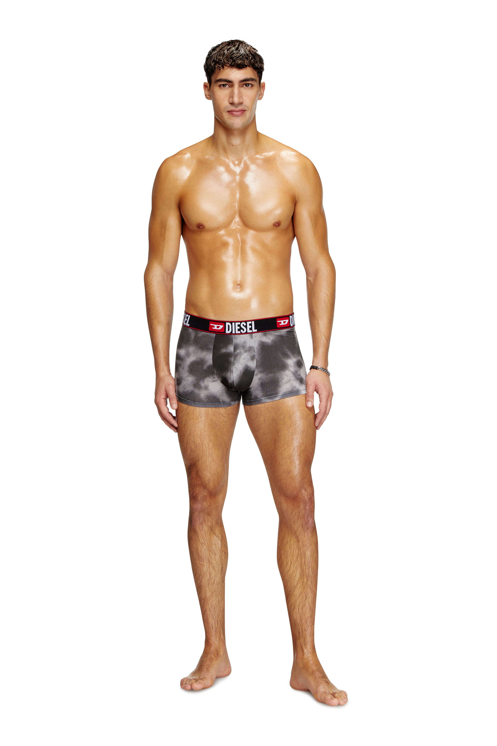 Diesel - UMBX-DAMIEN, Man's Boxer briefs with cloudy print in Black - 1