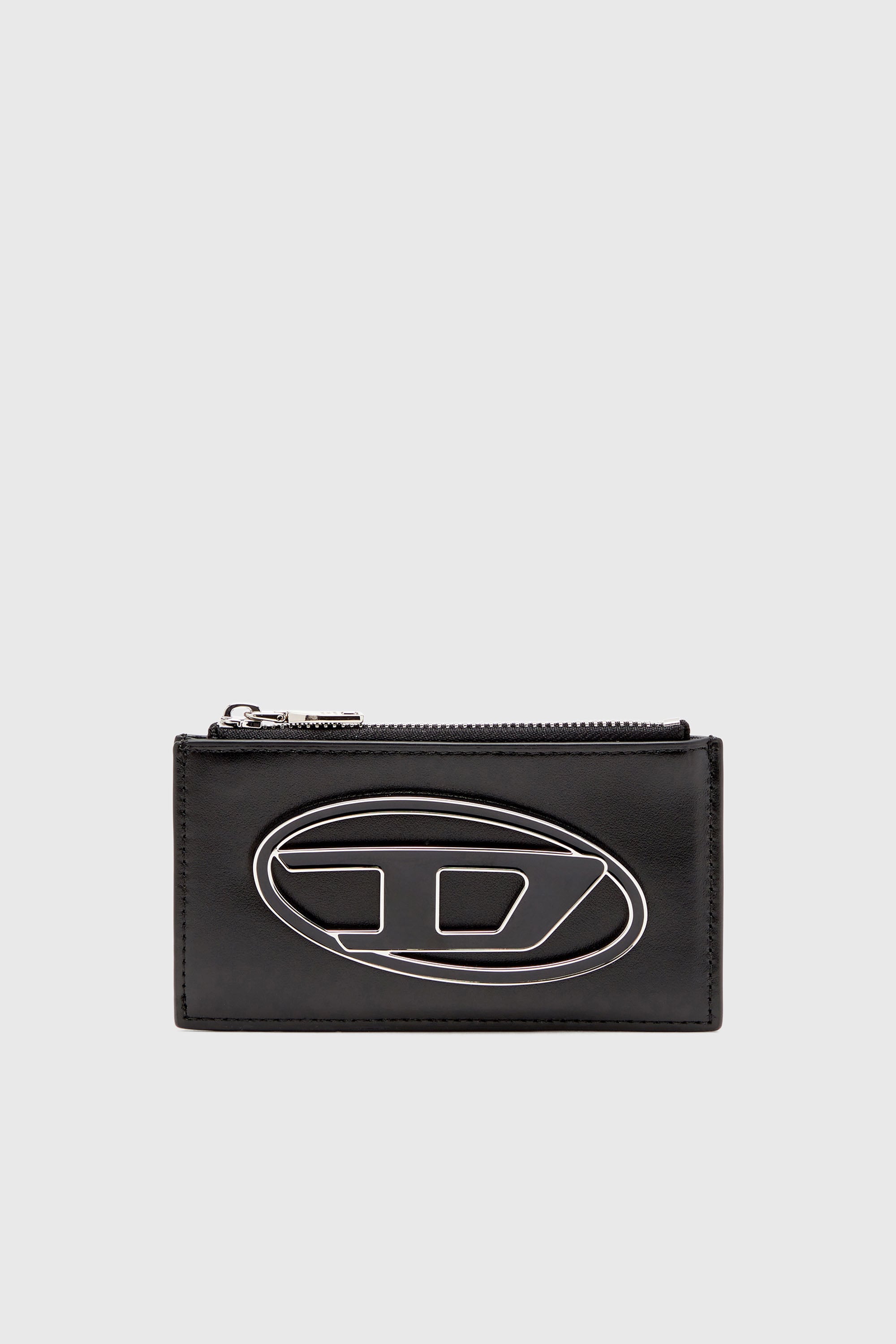 Diesel - 1DR CARD HOLDER III, Woman's Flat card holder in nappa leather in Black - 1