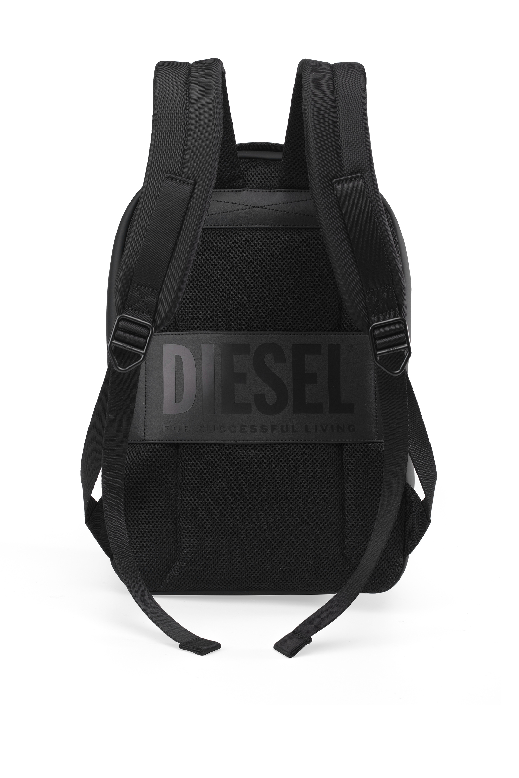 Diesel - DIESEL ALUMINUM BACKPACK DSB003, Unisex's Functional business backpack in Black - 2