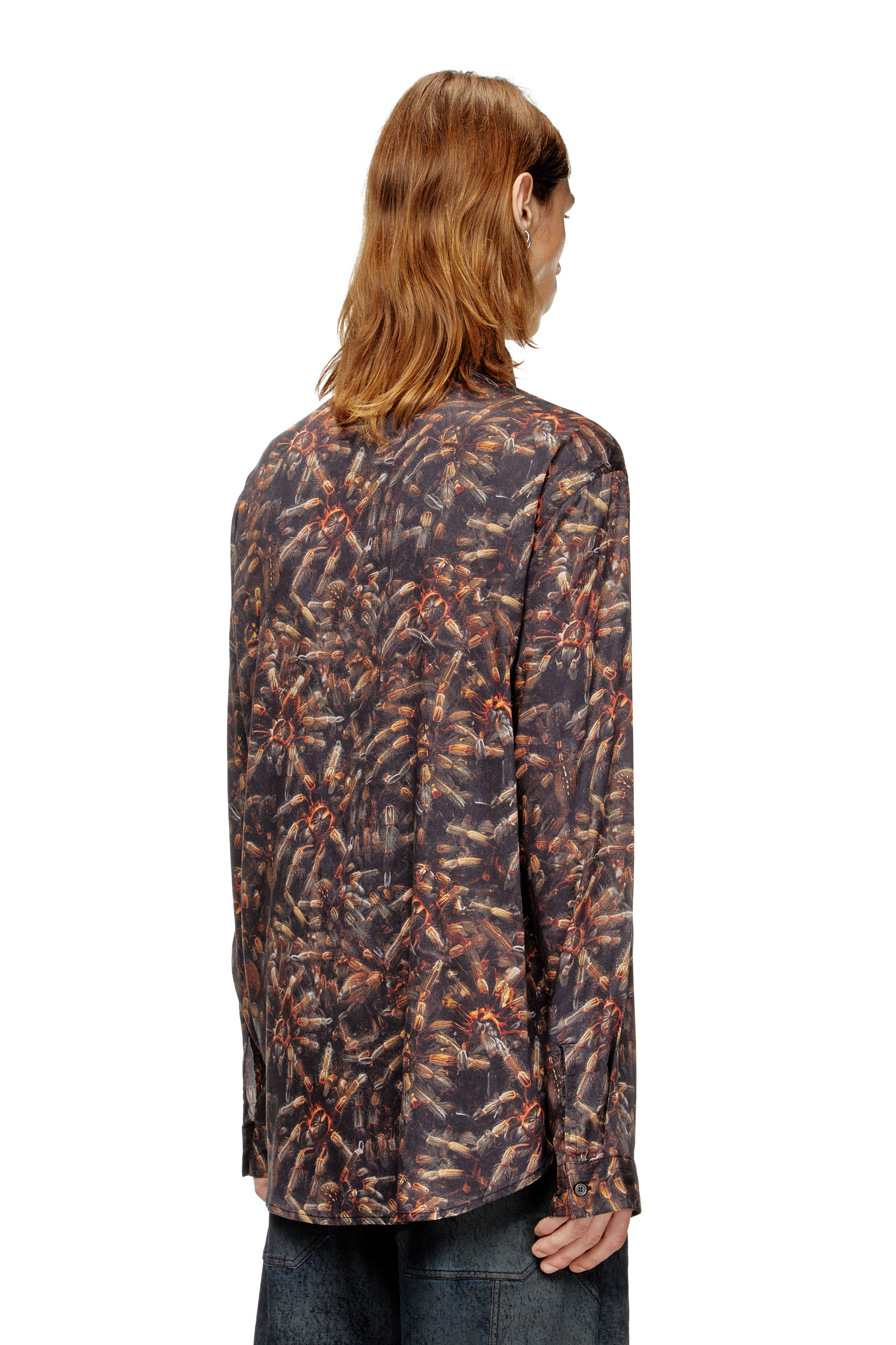 Diesel - S-SIMPLY-SPIDER-PJBK, Man's Lyocell shirt with all-over print in null - 4