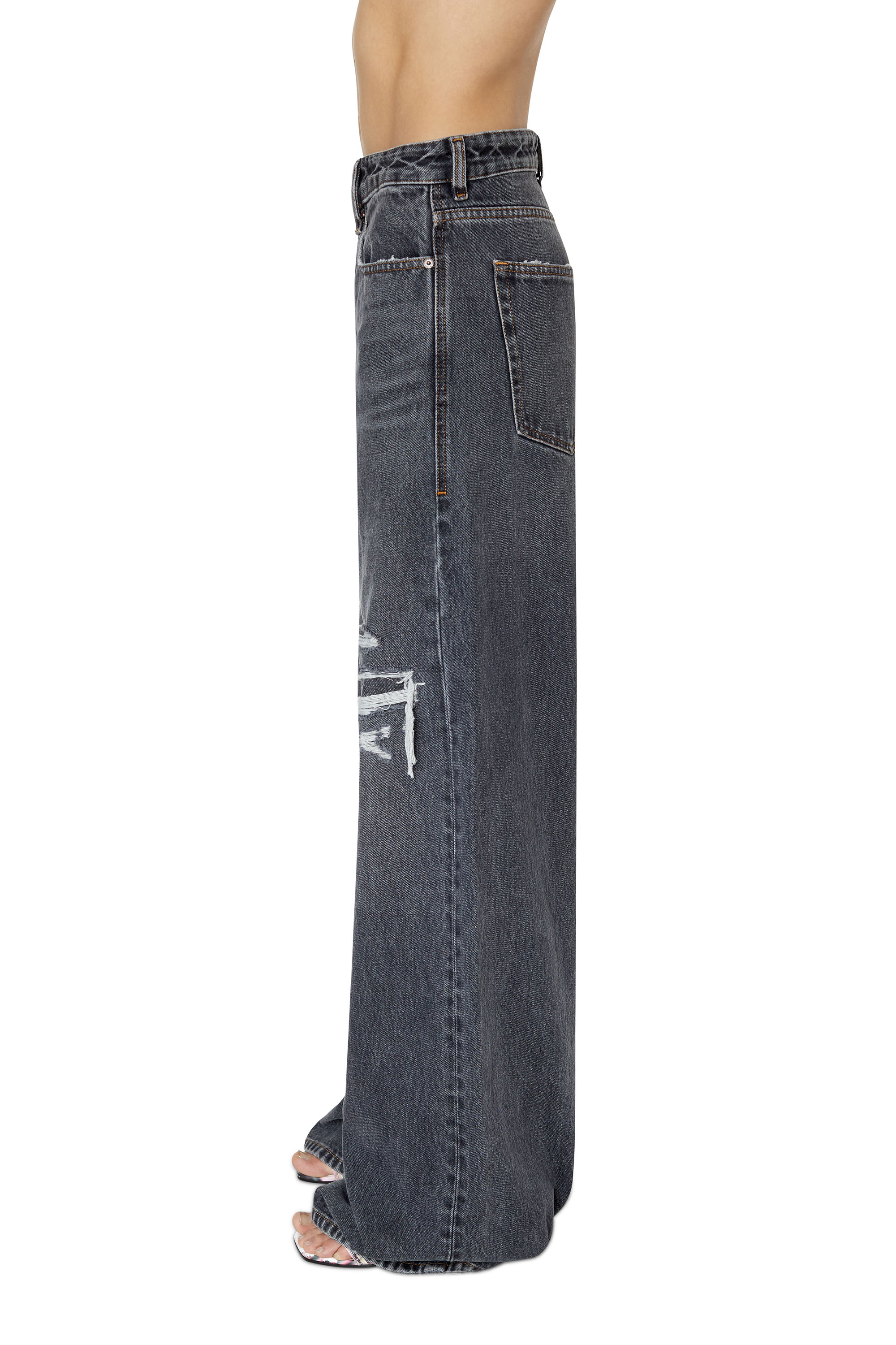 Diesel - D-Sire 007F6 Straight Jeans, Black/Dark grey - Image 4
