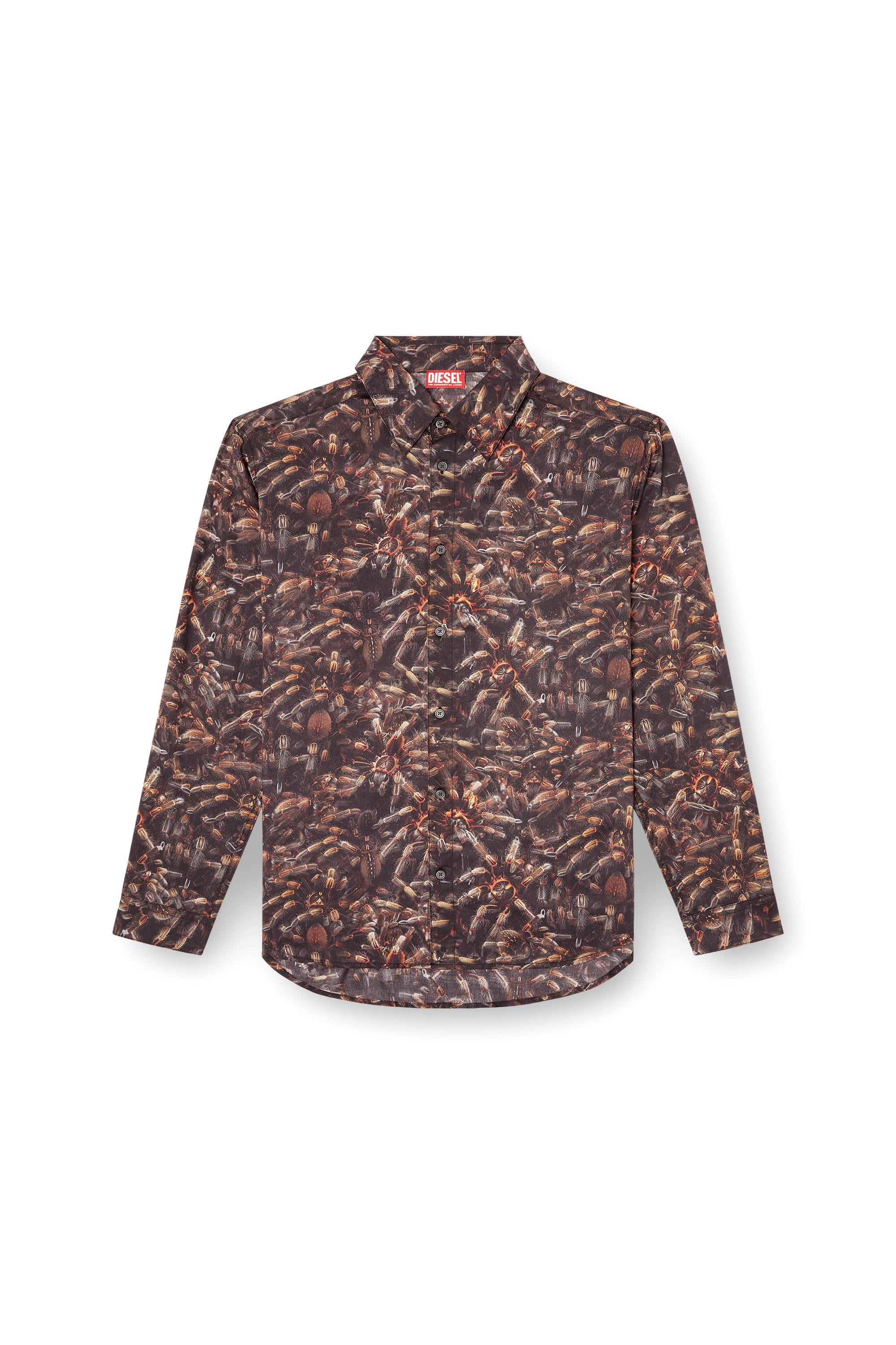 Diesel - S-SIMPLY-SPIDER-PJBK, Man's Lyocell shirt with all-over print in null - 3