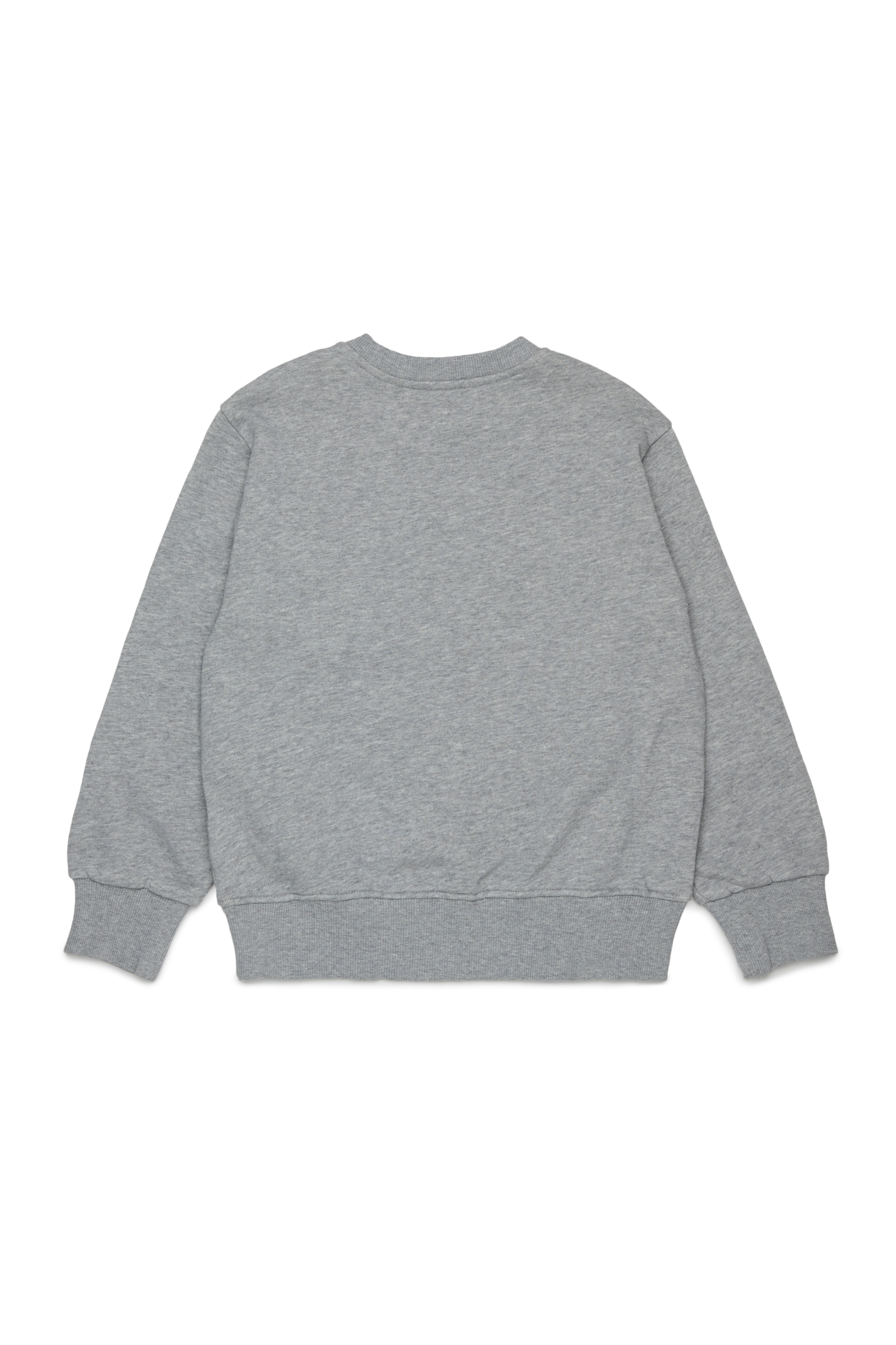 Diesel - SJEANS OVER, Man's Sweatshirt with frayed logo letters in Grey - 2