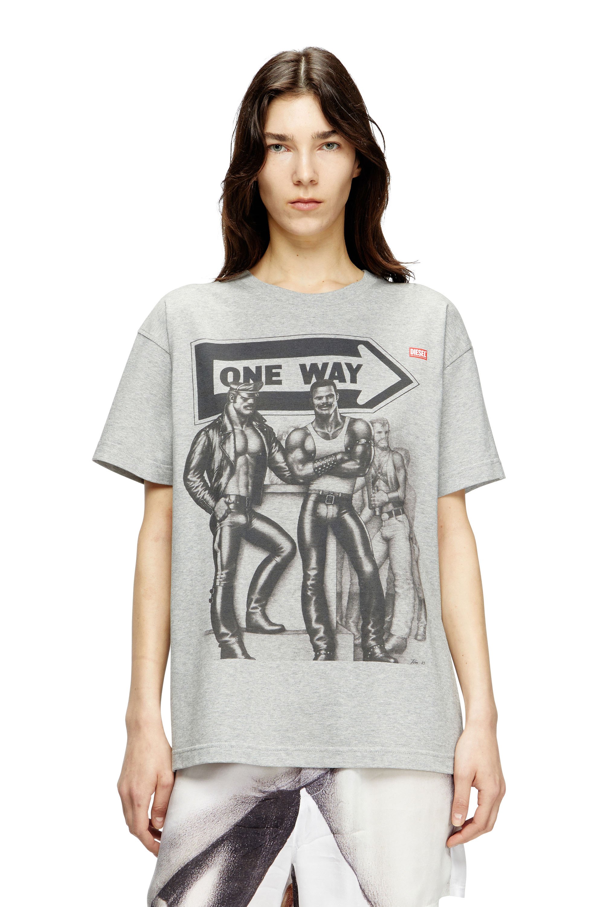 Diesel - PR-T-NORM-TOM25, Unisex's T-shirt with graphic print in Grey - 1