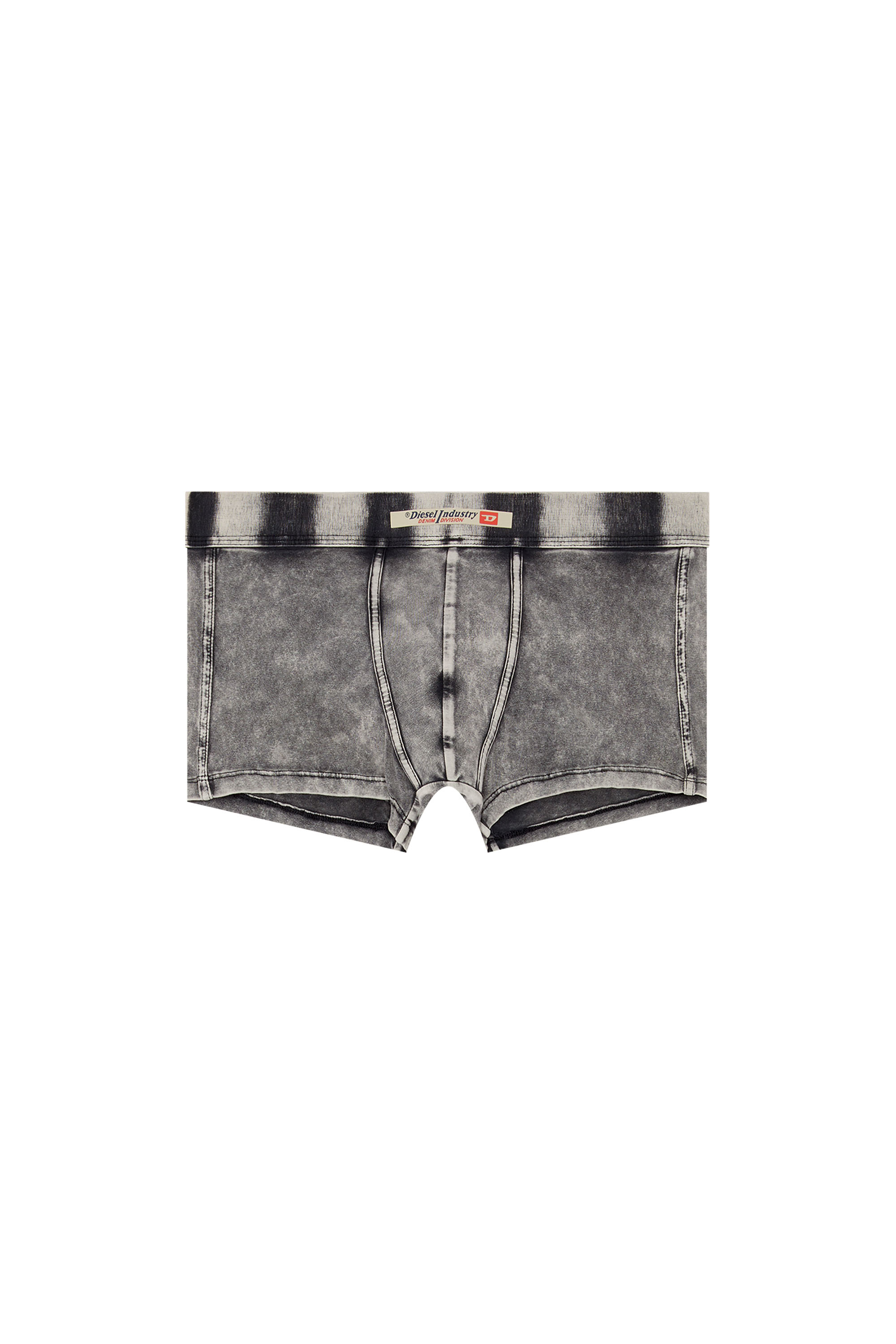 Diesel - UMBX-DAMIEN-H, Man's Boxer briefs in denim-effect cotton in Black - 4