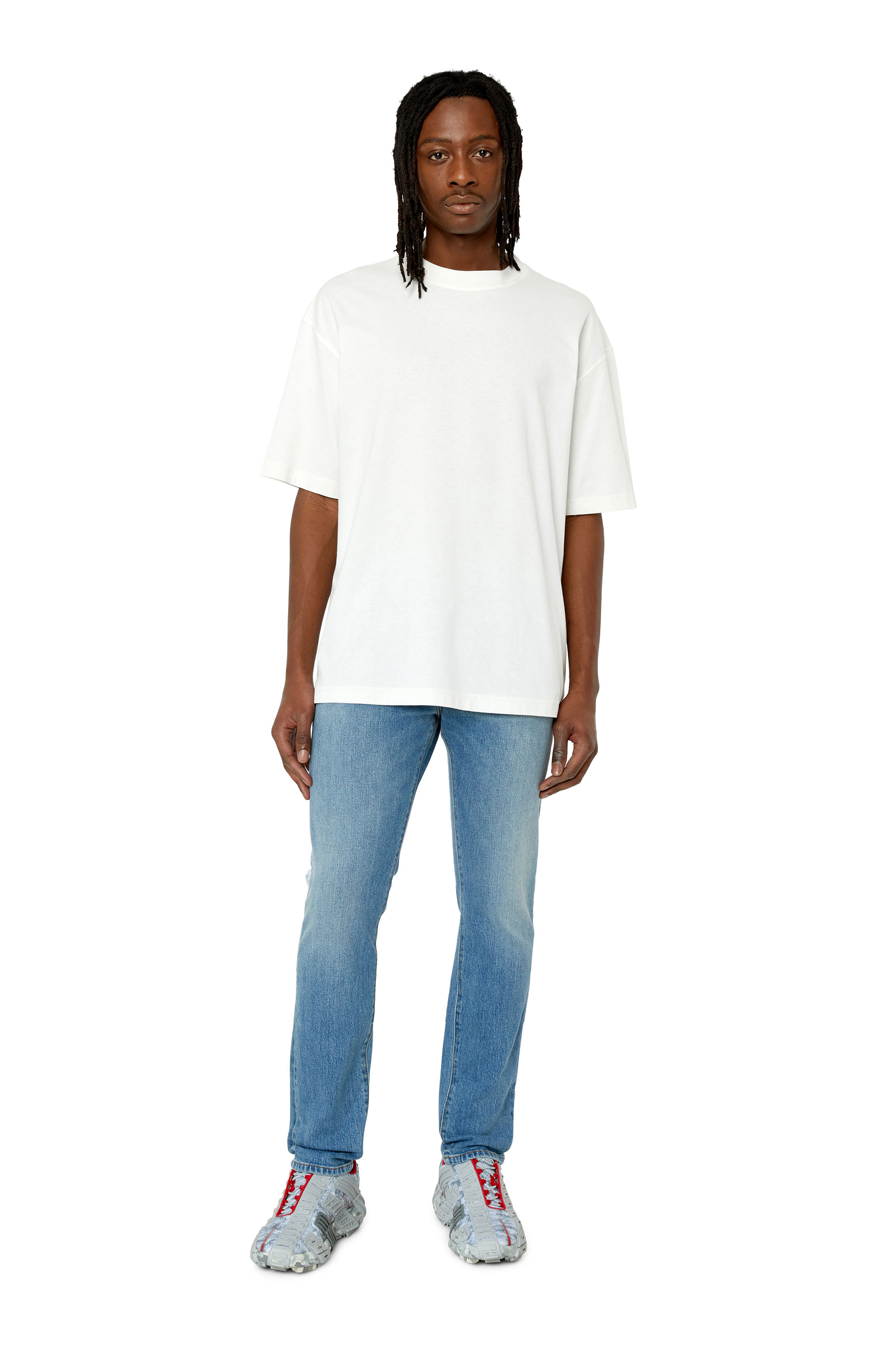 Diesel - 2019 D-Strukt 007L3 Slim Jeans, Light Blue - Image 2