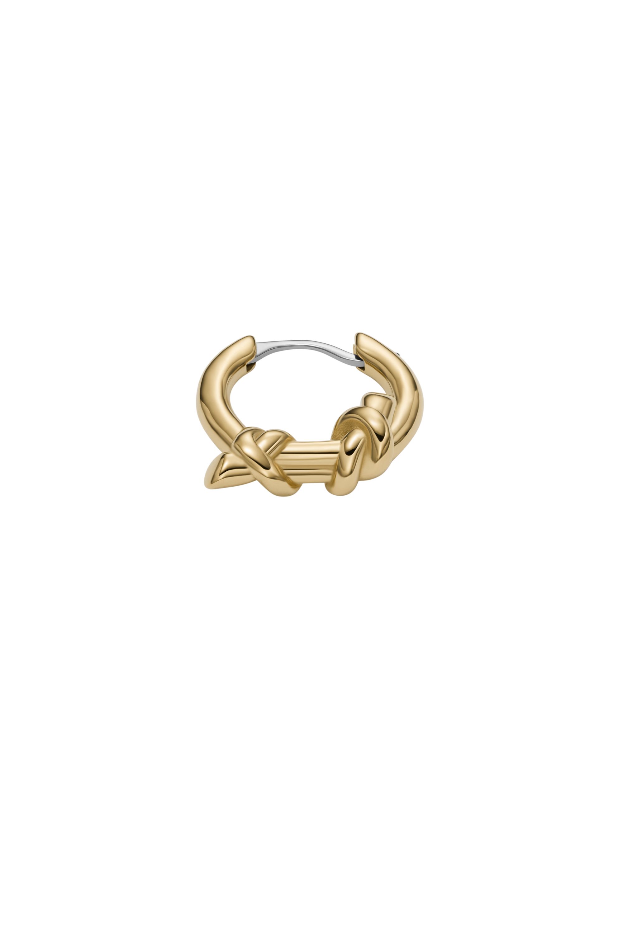 Diesel - DX1566710 JEWEL, Unisex's Gold-Tone Stainless Steel Hoop Earring in Gold - 1