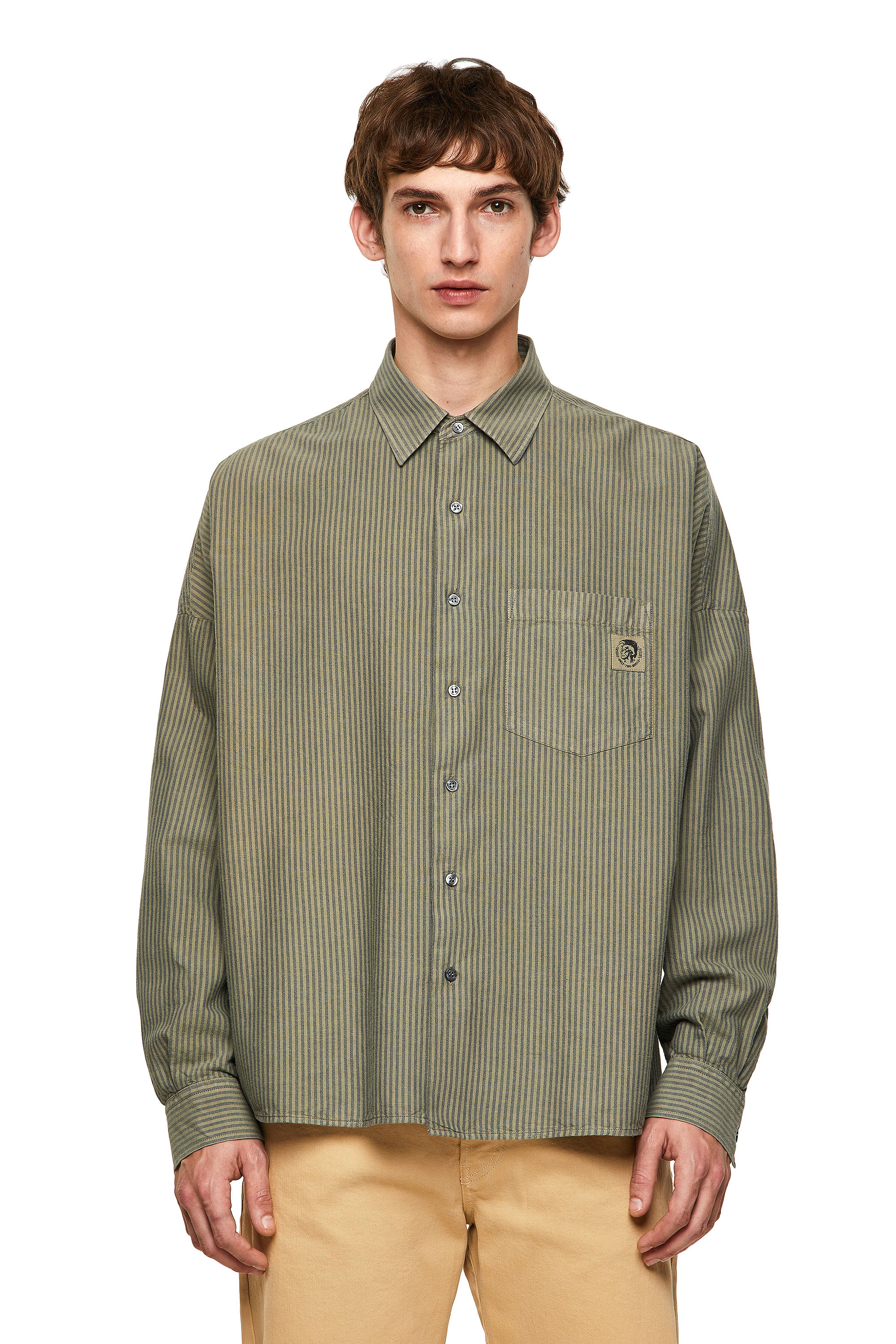 S-LOOMY-B, Military Green - Shirts