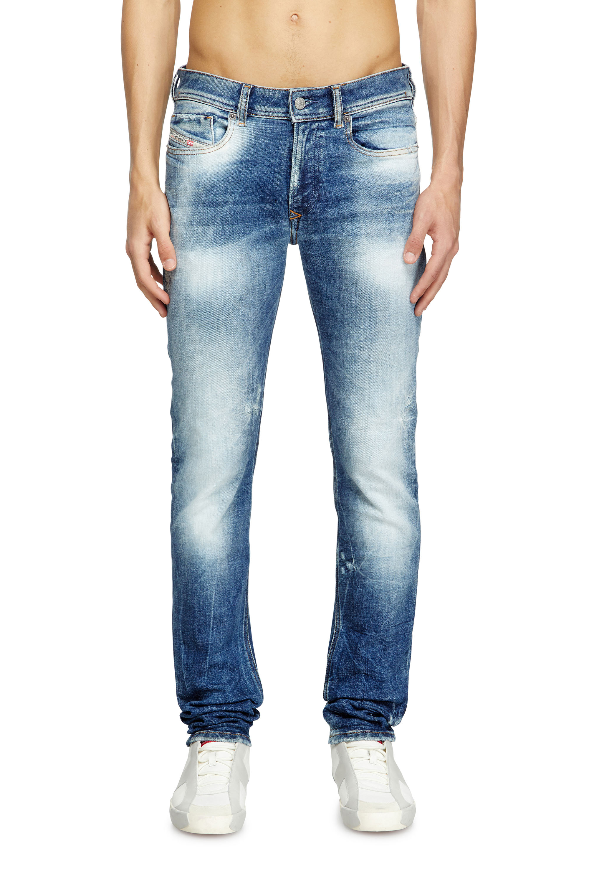 Skinny Jeans 1979 Sleenker 09M27, Dark Blue Diesel - Man's Skinny Jeans 1979 Sleenker 09M27, Dark Blue - 3