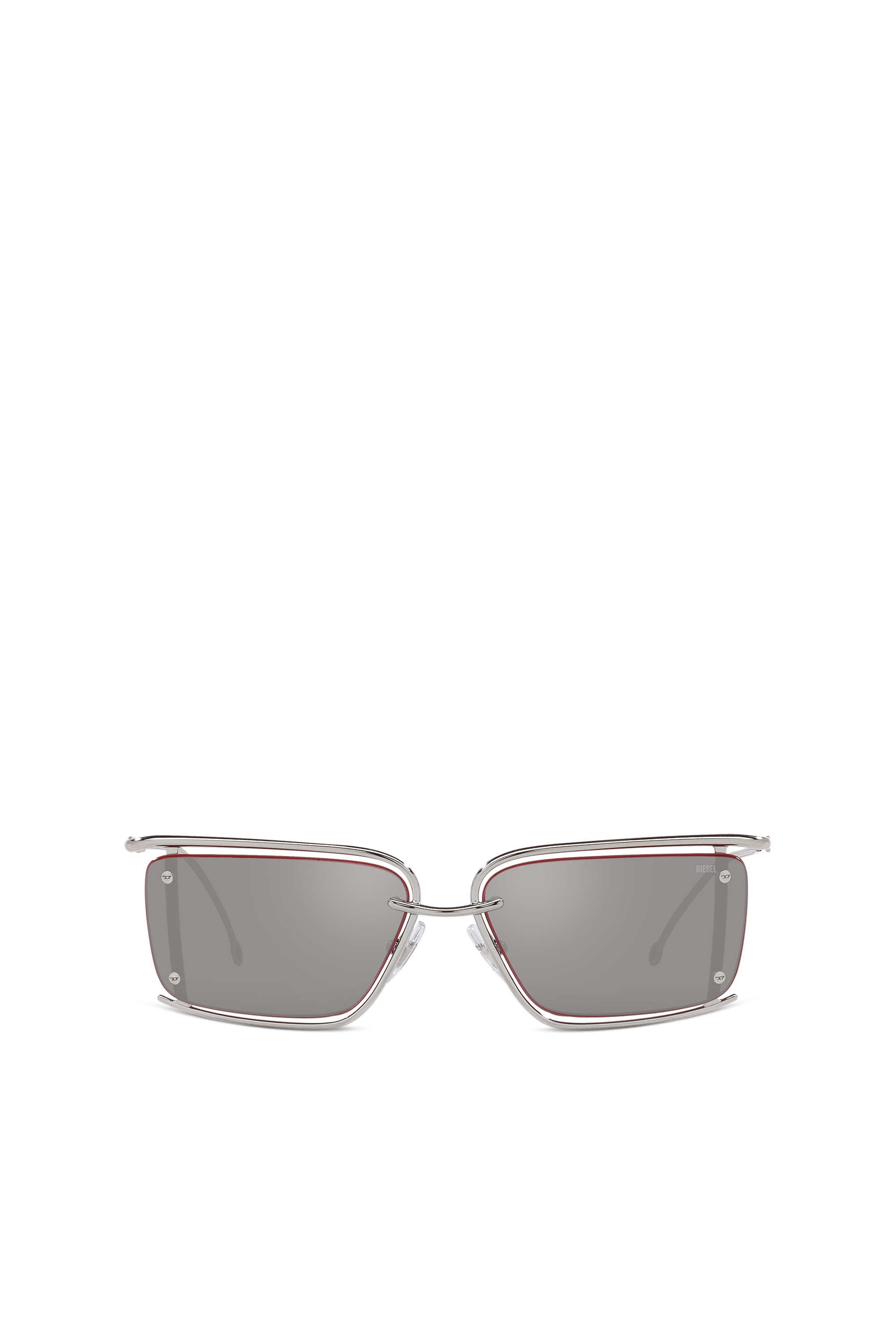 Diesel - 0DL1002, Unisex's Rectangle sunglasses in Silver - 1