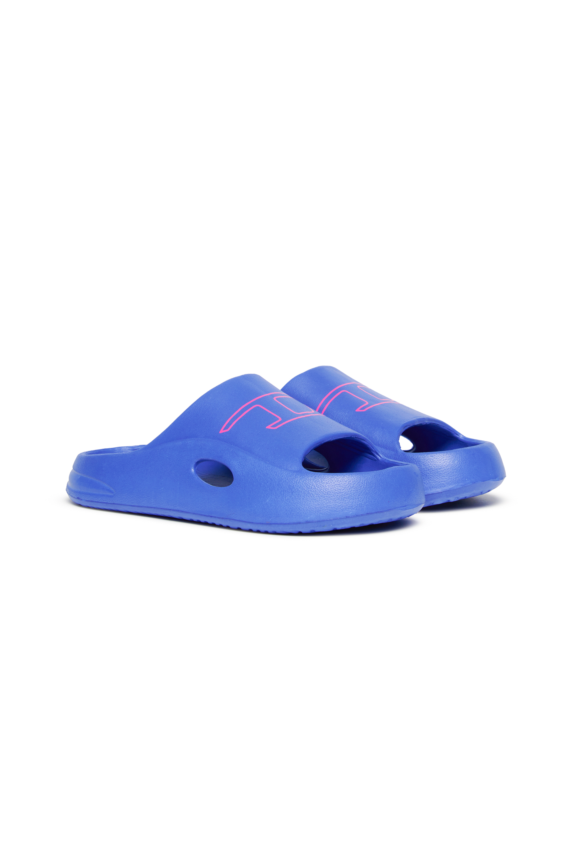 Diesel - SA-CHUNCKY D, Unisex's EVA pool slides with logo print in Blue - 2