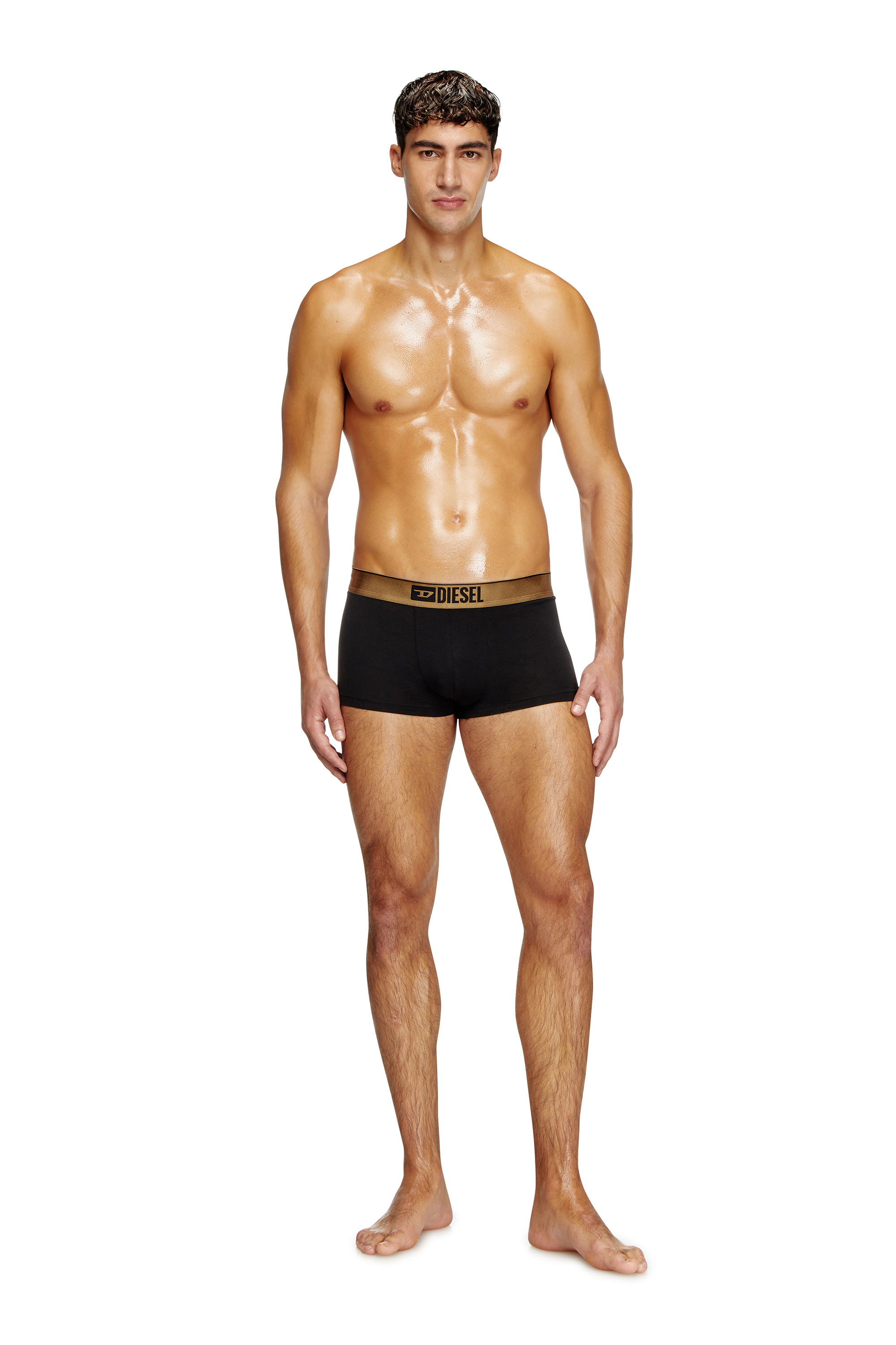 Diesel - DAMIEN-GFT-3PACK, Man's Three-pack metallic boxer in Black/Red - 2