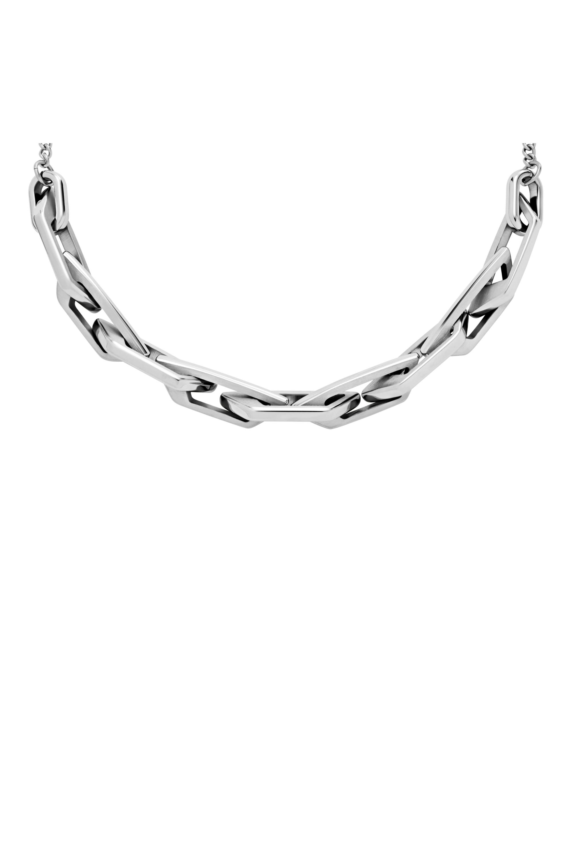 Diesel - DX1578040 JEWEL, Unisex's Stainless Steel Chain Necklace in Silver - 2