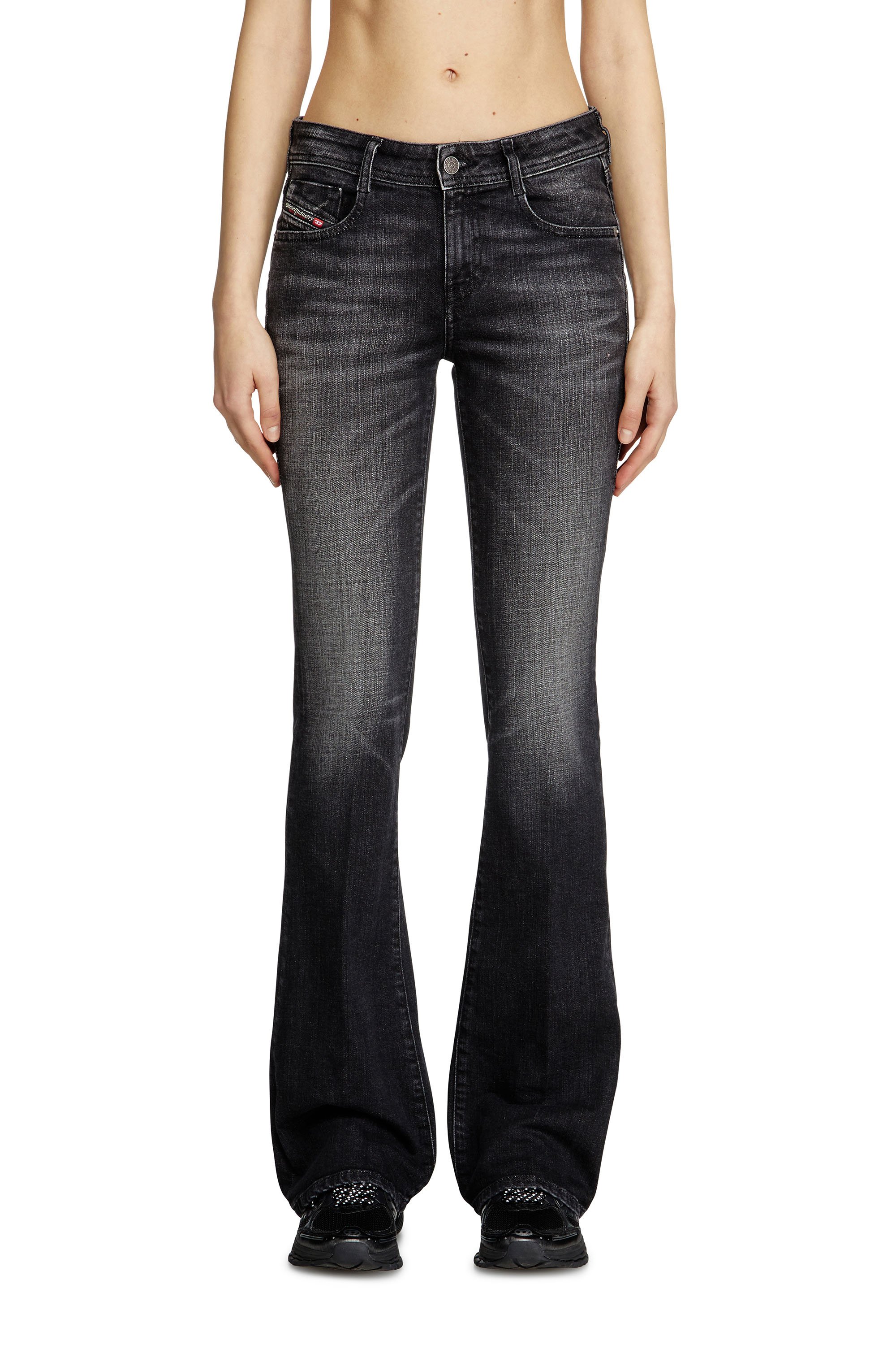 Diesel - Woman's Bootcut Jeans 1969 D-Ebbey 09K99, Black/Dark grey - 2