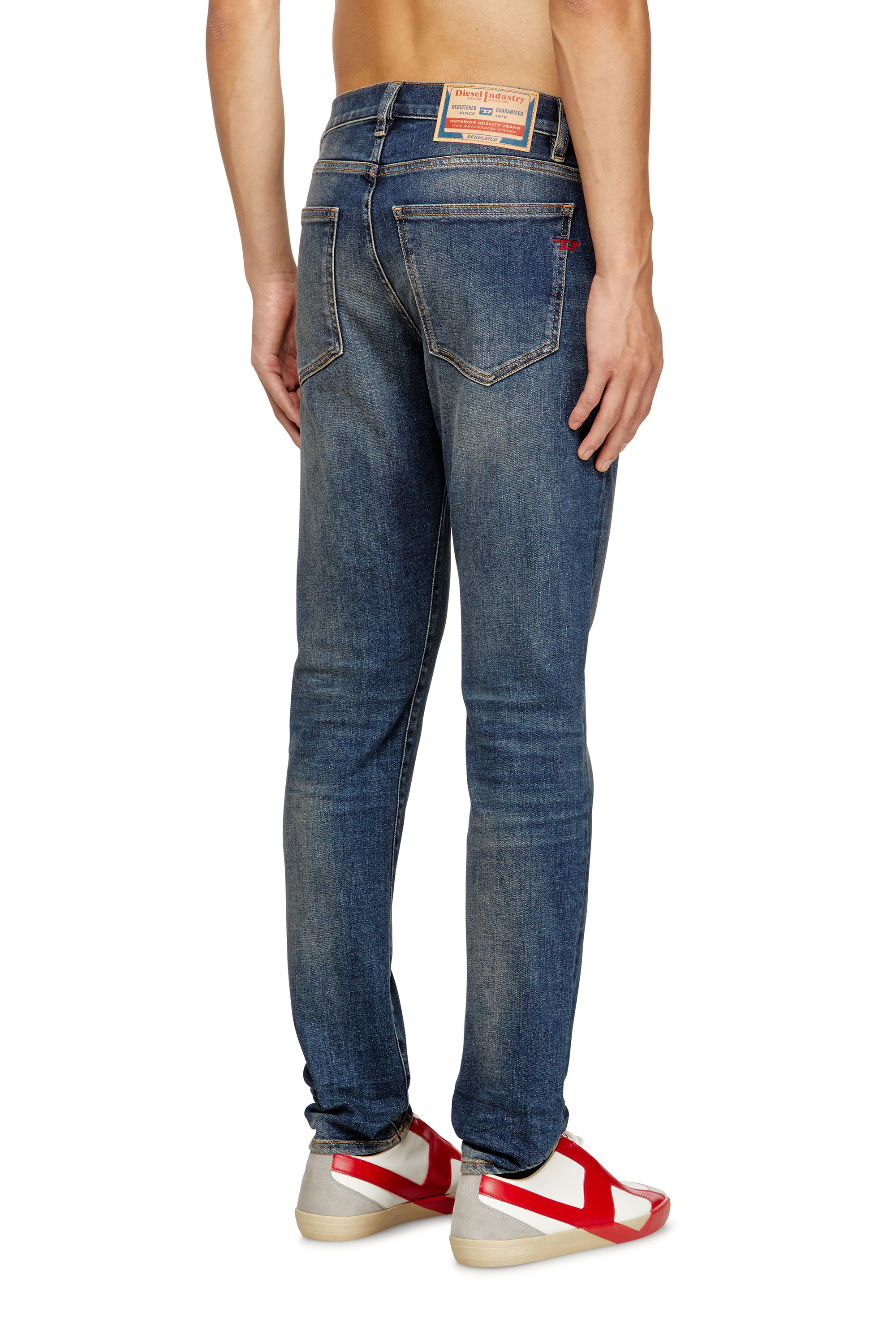 Diesel - Man's Slim Jeans 2019 D-Strukt 09M16, Dark Blue - 4