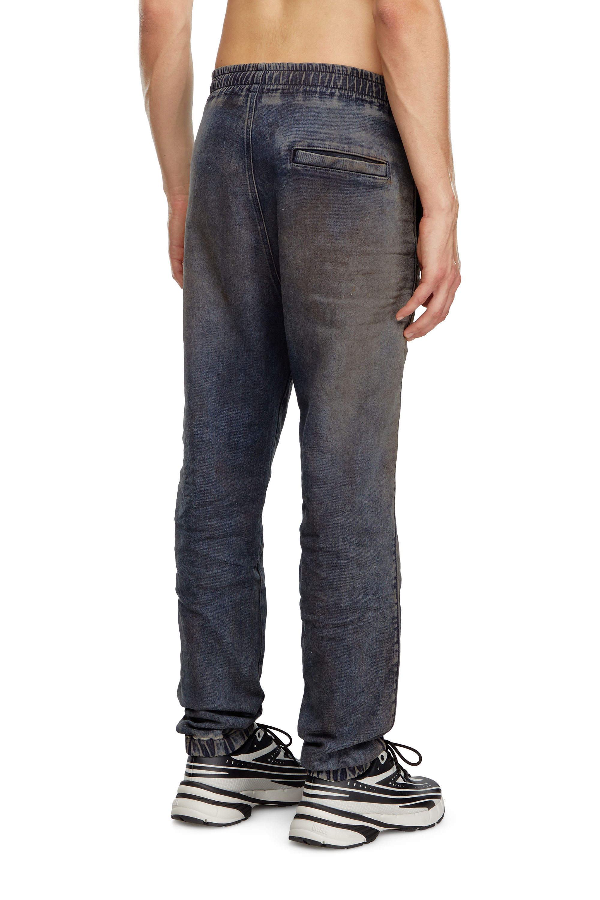 Diesel - Man's Slim D-Labb Track denim 068LV, Dark Blue - 3