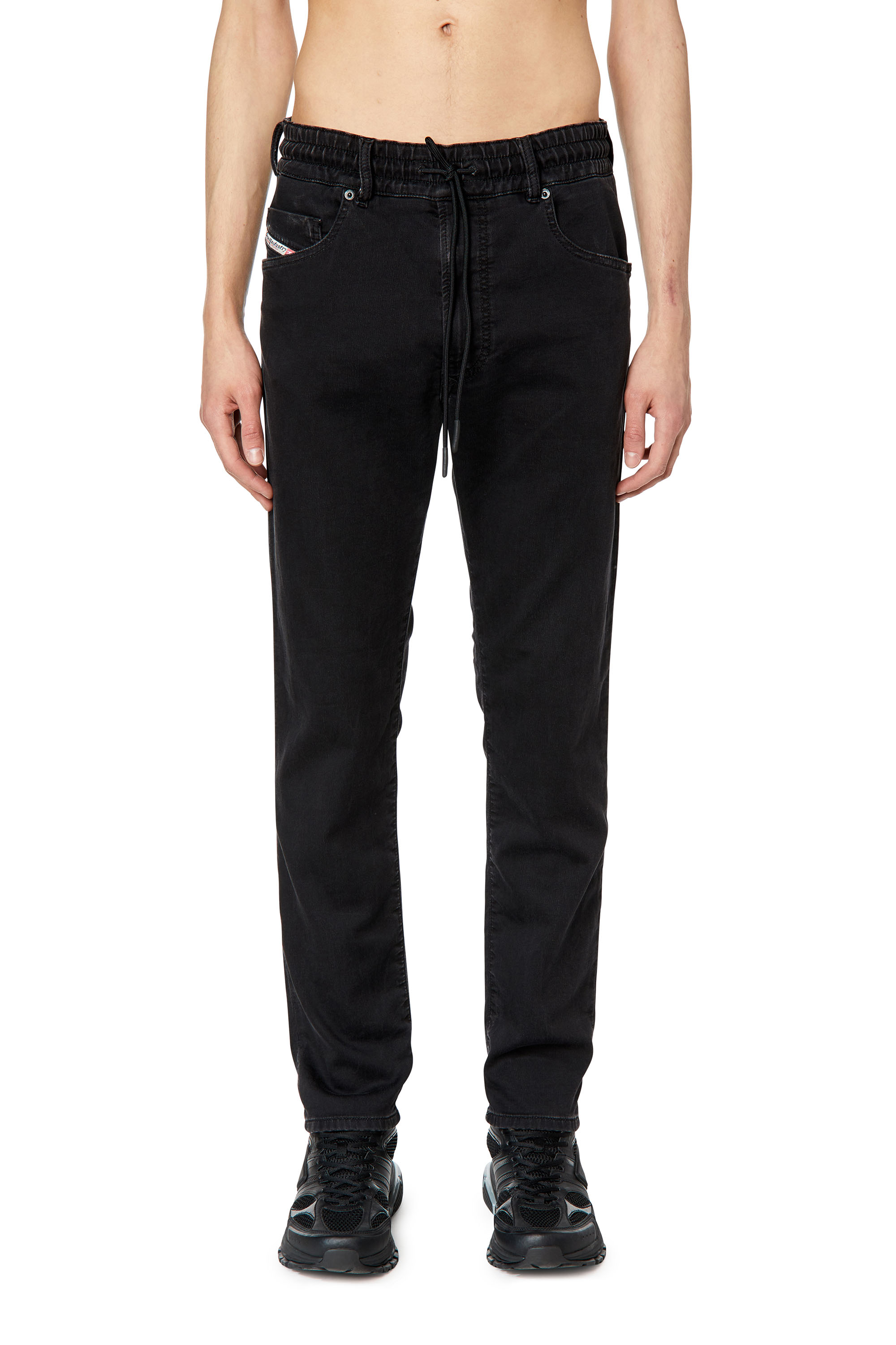 Diesel - Krooley JoggJeans® 068DX Tapered, Black/Dark grey - Image 1