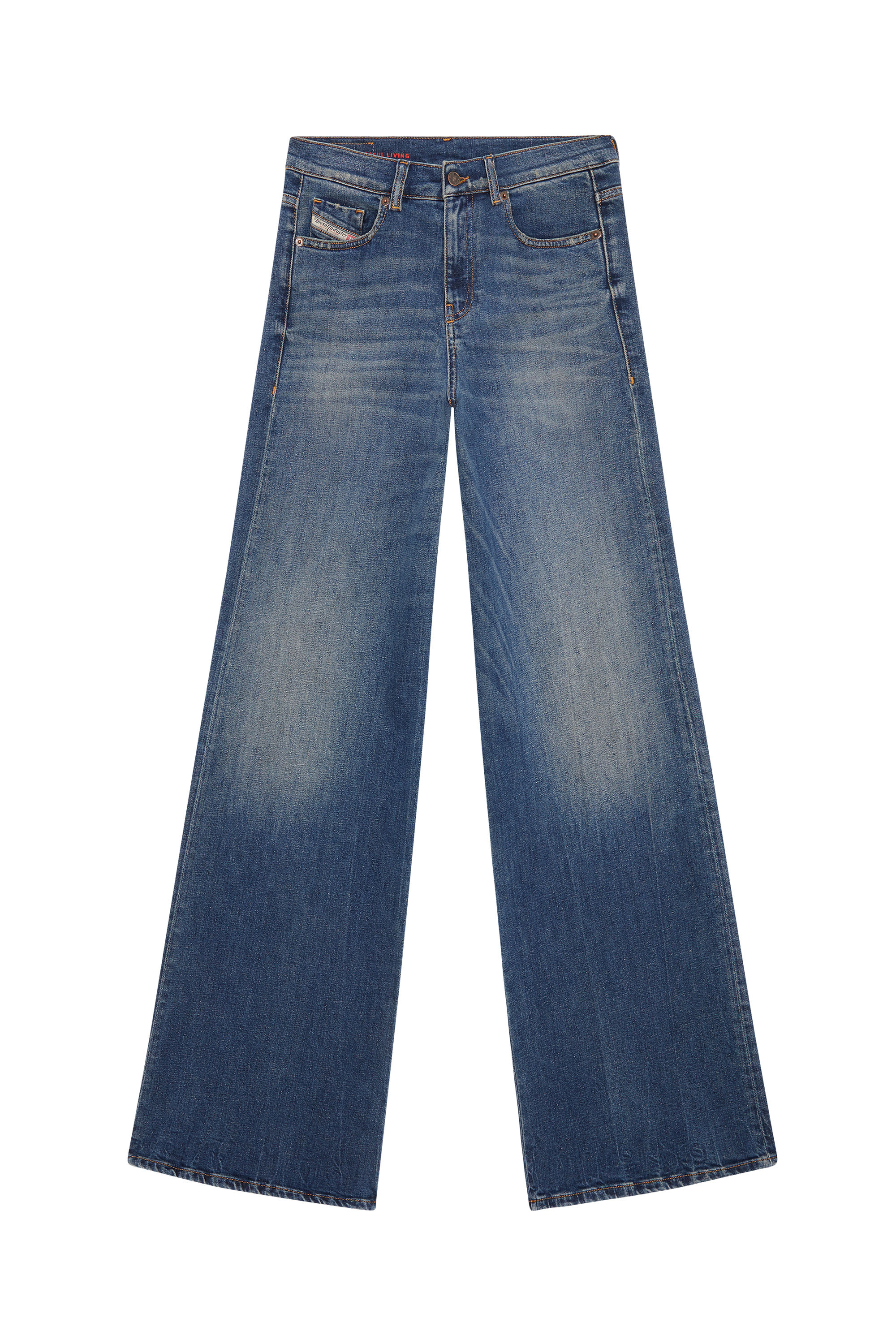 Diesel - 1978 09E66 Bootcut and Flare Jeans, Dark Blue - Image 3