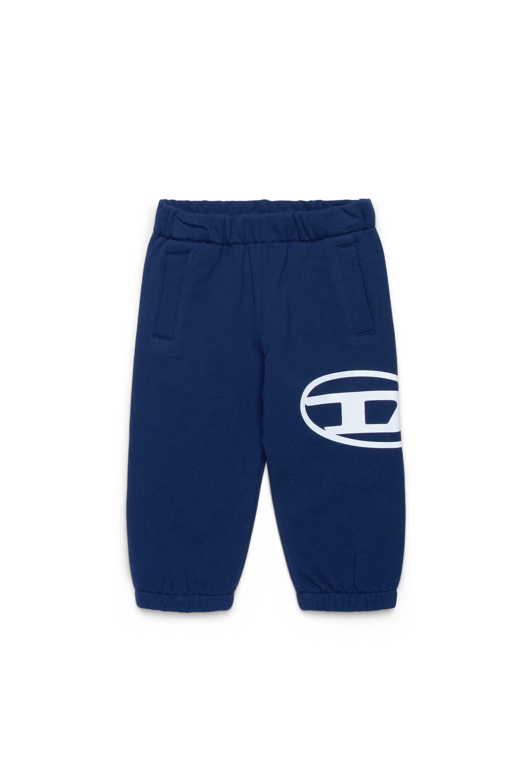 Diesel - PCERB, Unisex Sweatpants with Oval D print in Blue - Image 1