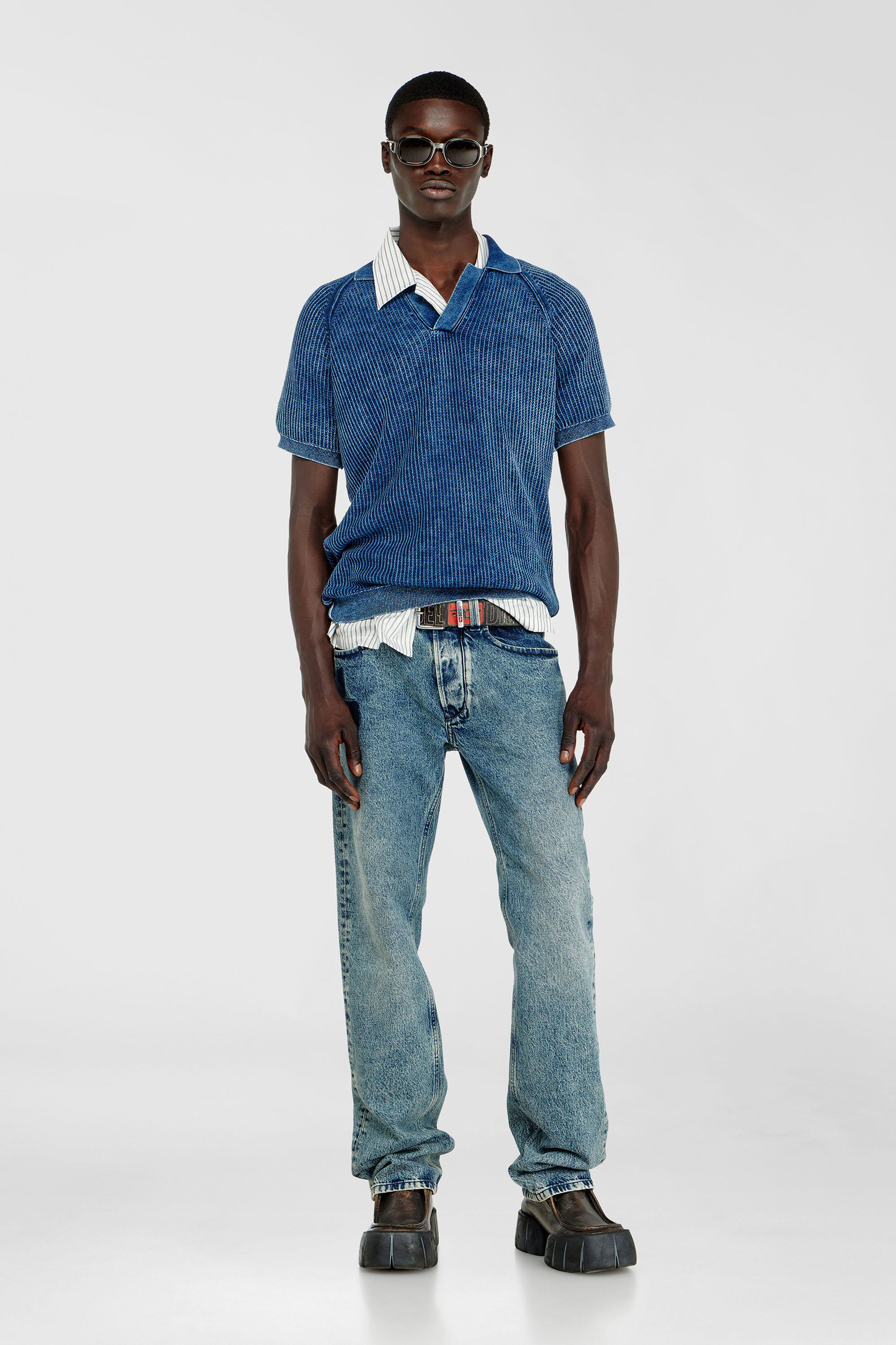 Diesel - Man's Regular Jeans 1985 Larkee 0IFBV, Medium blue - 1