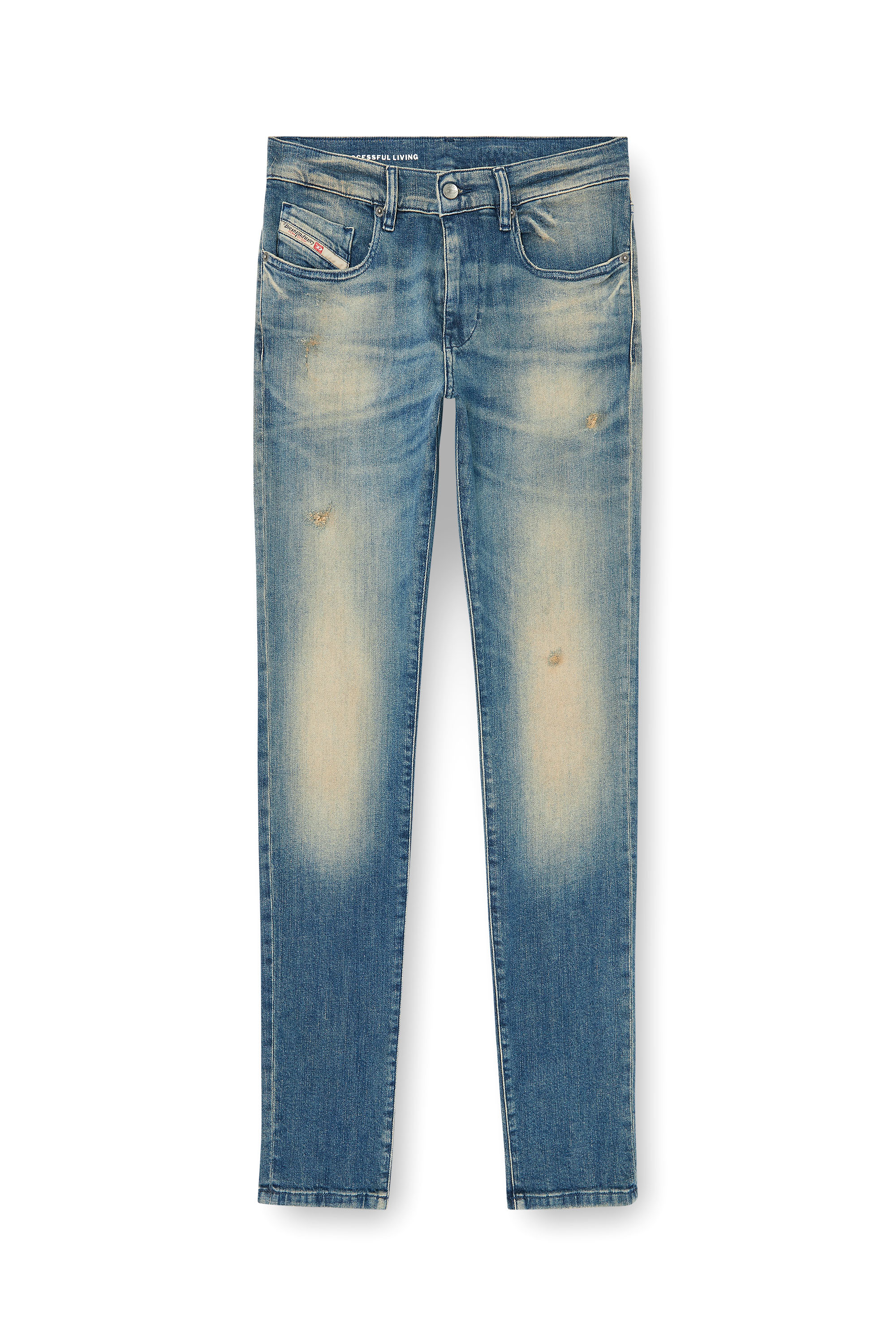 Diesel - Man's Slim Jeans 2019 D-Strukt 0KBBW, Medium blue - 3