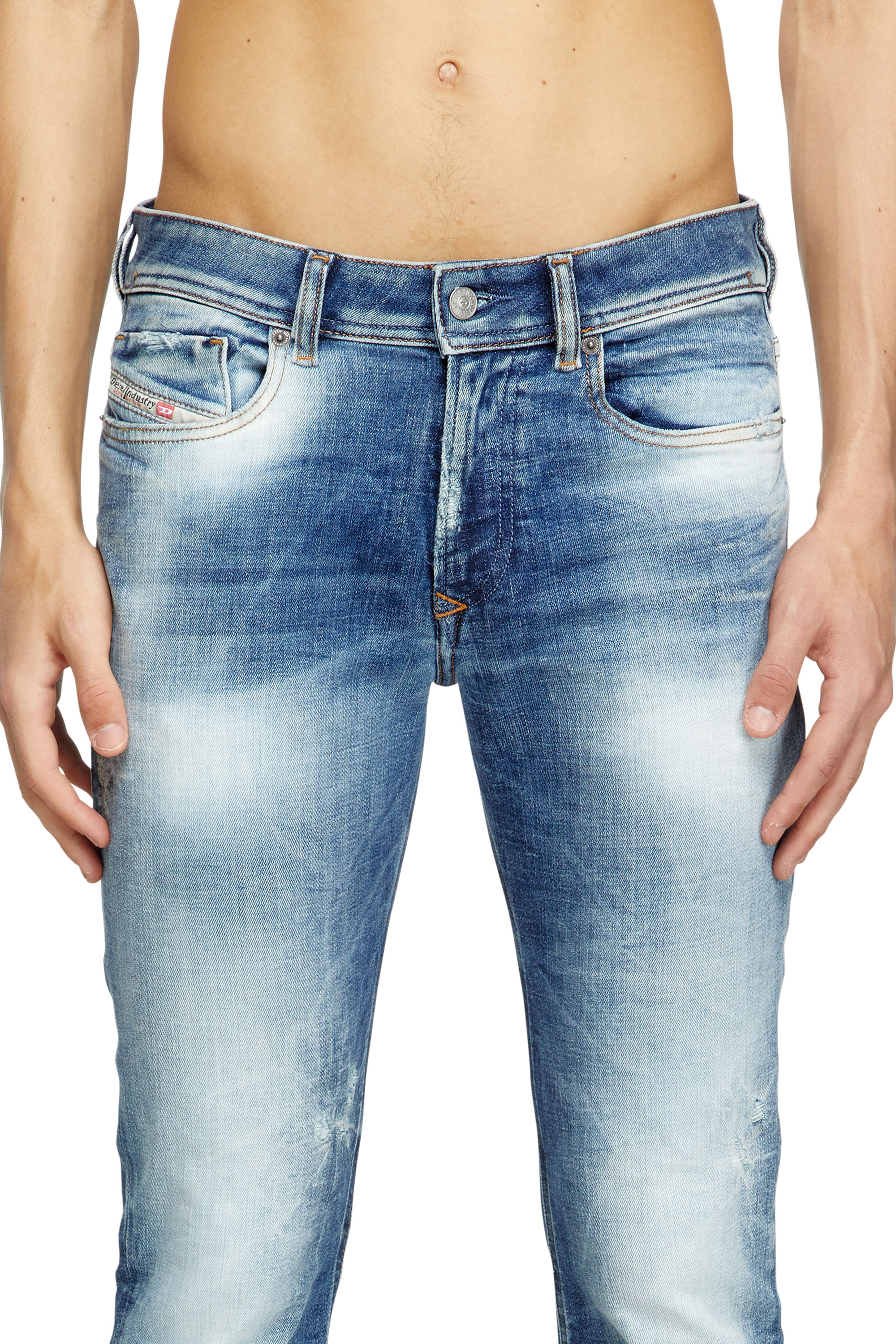 Skinny Jeans 1979 Sleenker 09M27, Dark Blue Diesel - Man's Skinny Jeans 1979 Sleenker 09M27, Dark Blue - 5