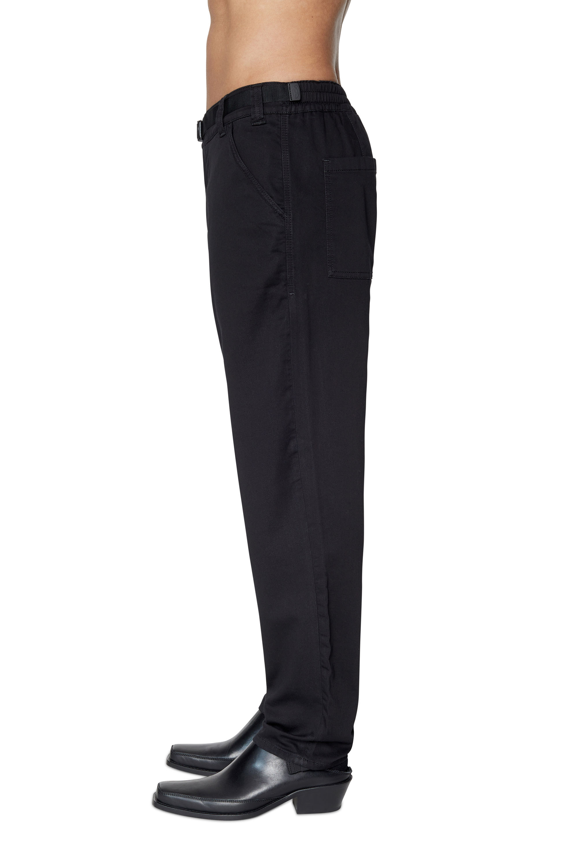 Diesel - Krooley JoggJeans® 069ZG Tapered, Black/Dark grey - Image 4