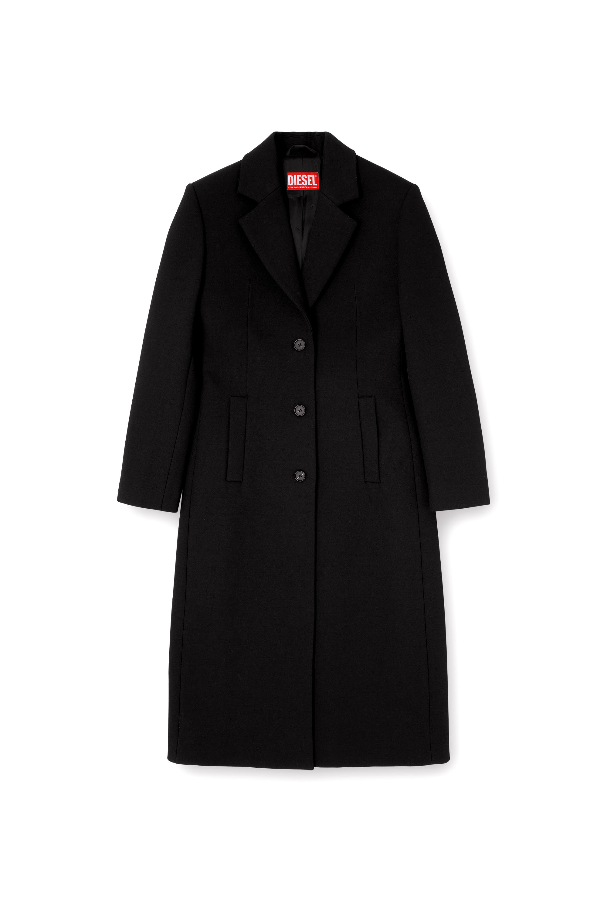 G-ALLAN, Black Diesel - G-ALLAN, Woman's Long hourglass coat in Black - 2