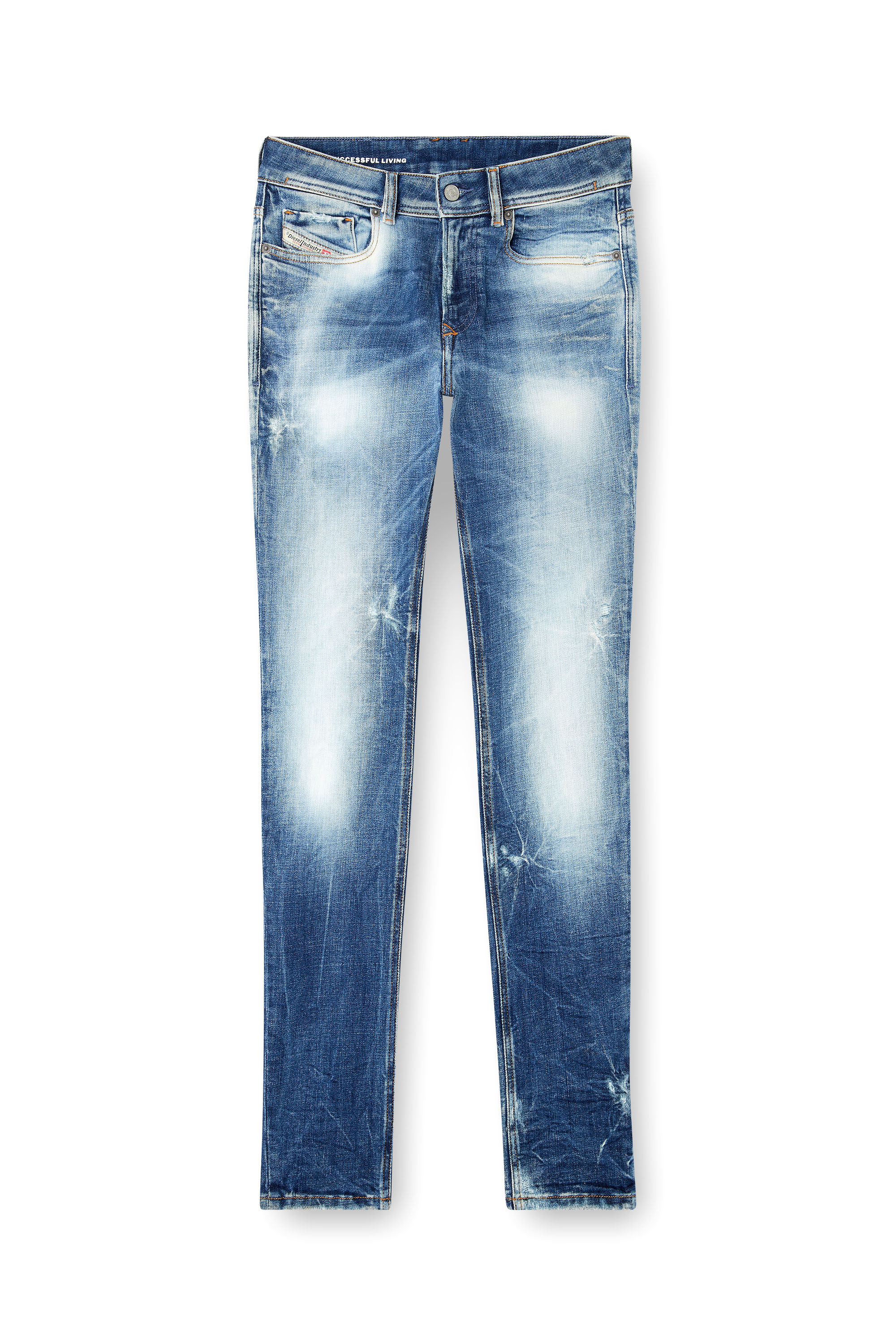 Skinny Jeans 1979 Sleenker 09M27, Dark Blue Diesel - Man's Skinny Jeans 1979 Sleenker 09M27, Dark Blue - 2