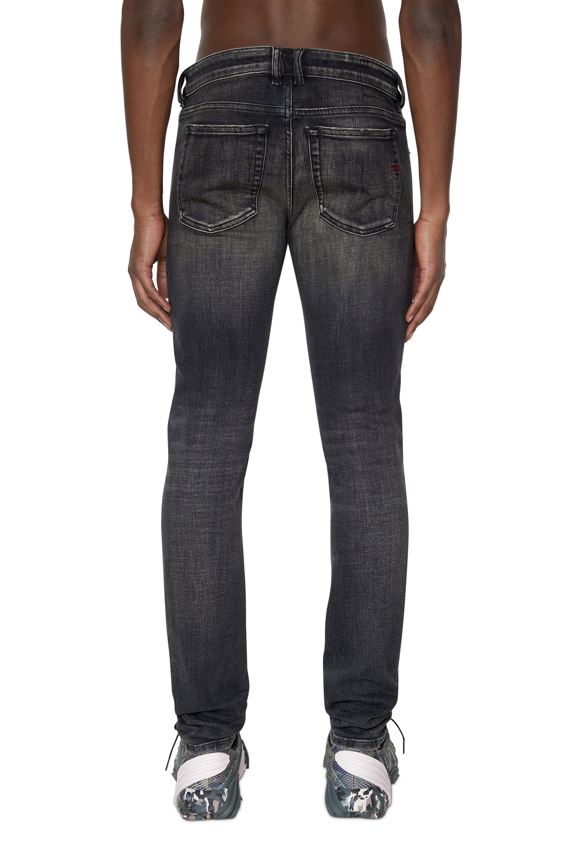 Diesel - 1979 Sleenker 09D88 Skinny Jeans, Black/Dark grey - Image 3