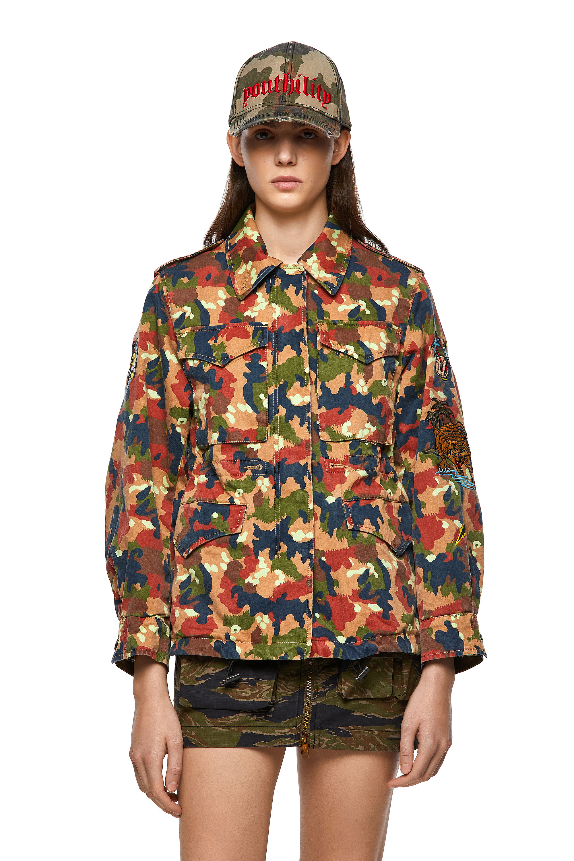 G-CLAUDIA-CMF, Green/Brown - Jackets