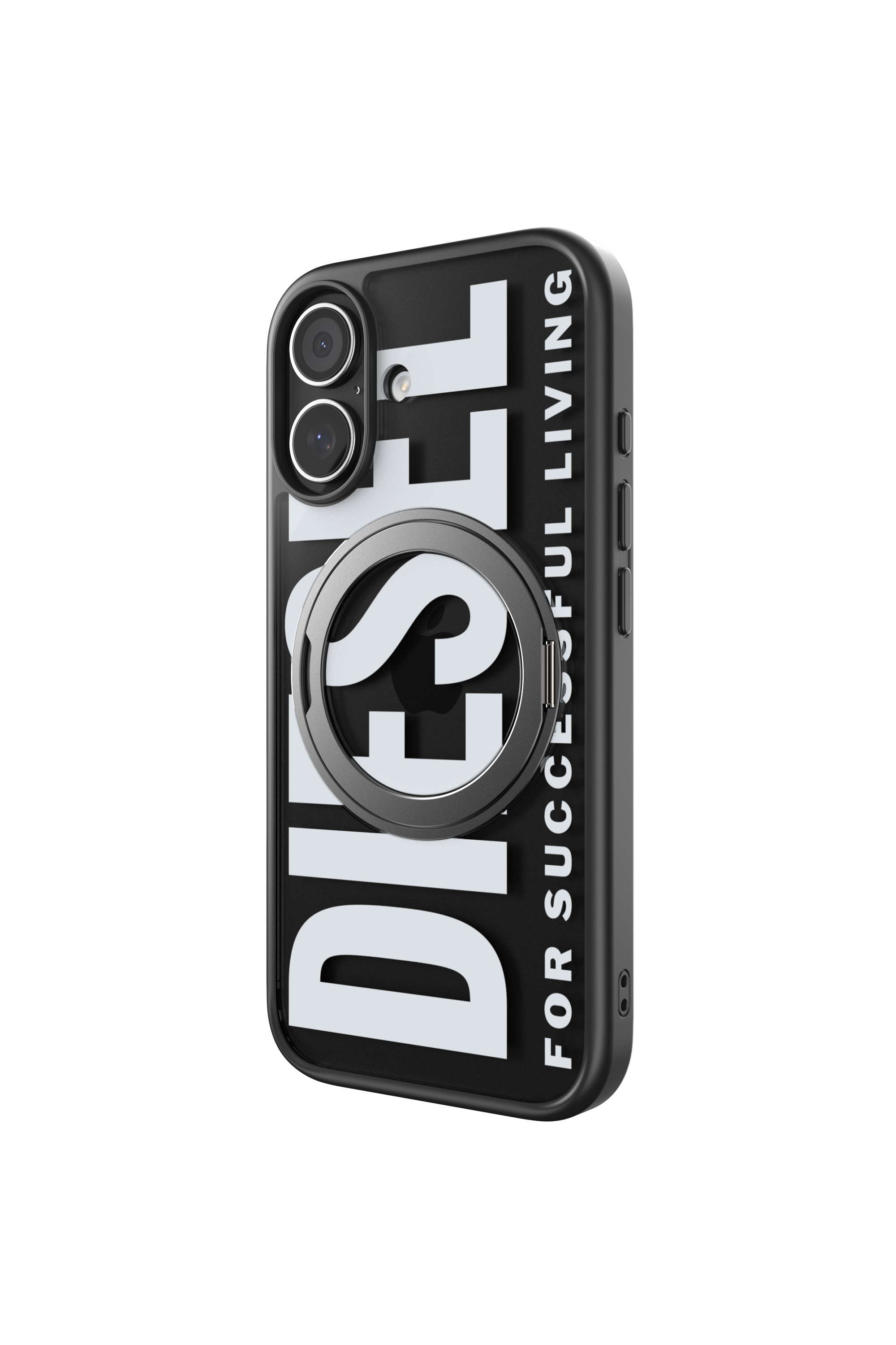 Diesel - 60403 RING STAND CASE, Unisex's Ringstand-Magsafe case for iPhone 17 in Black - 4