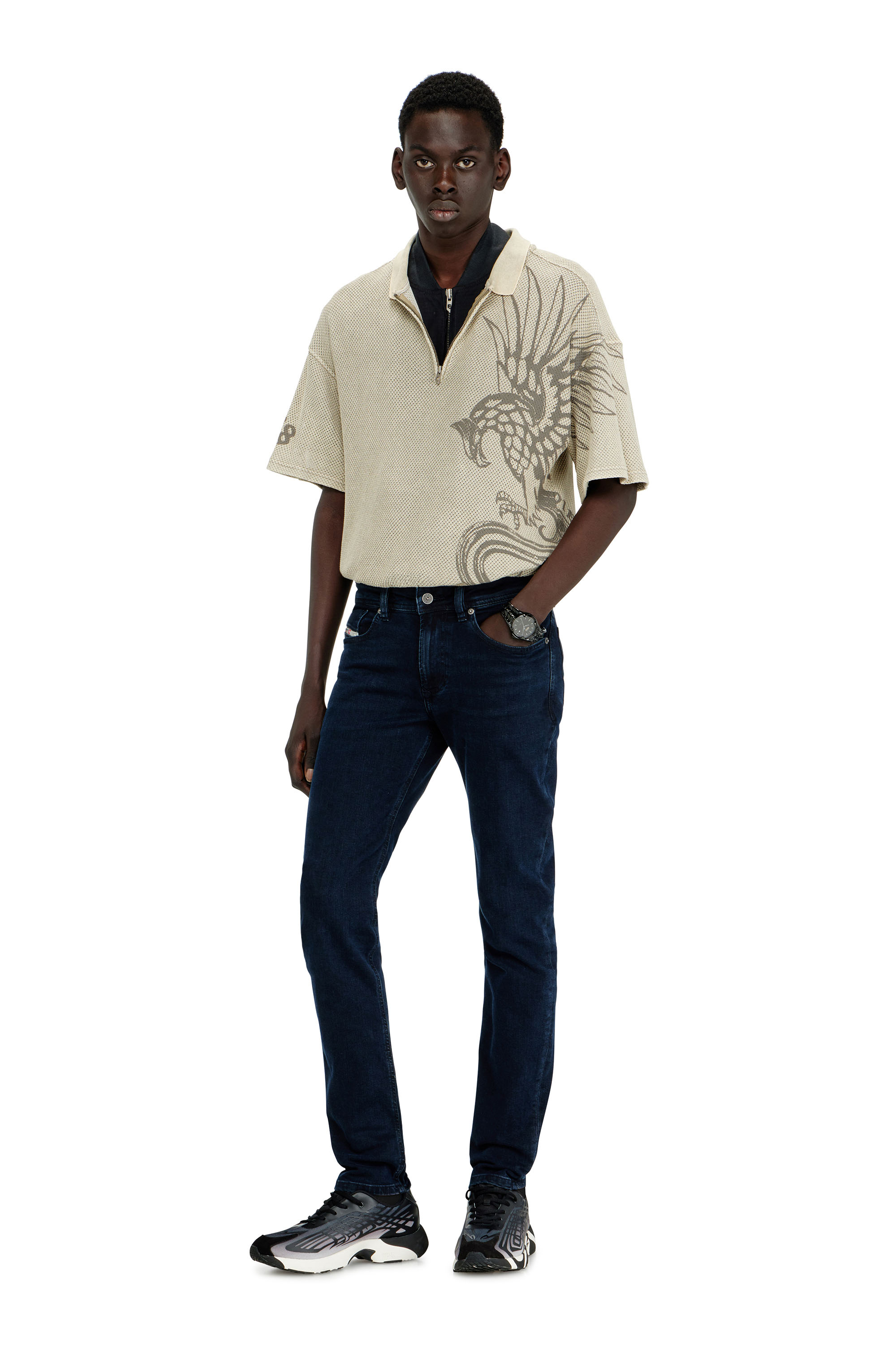 Diesel - Man's Skinny Jeans 1979 Sleenker 0KBBG, Dark Blue - 1