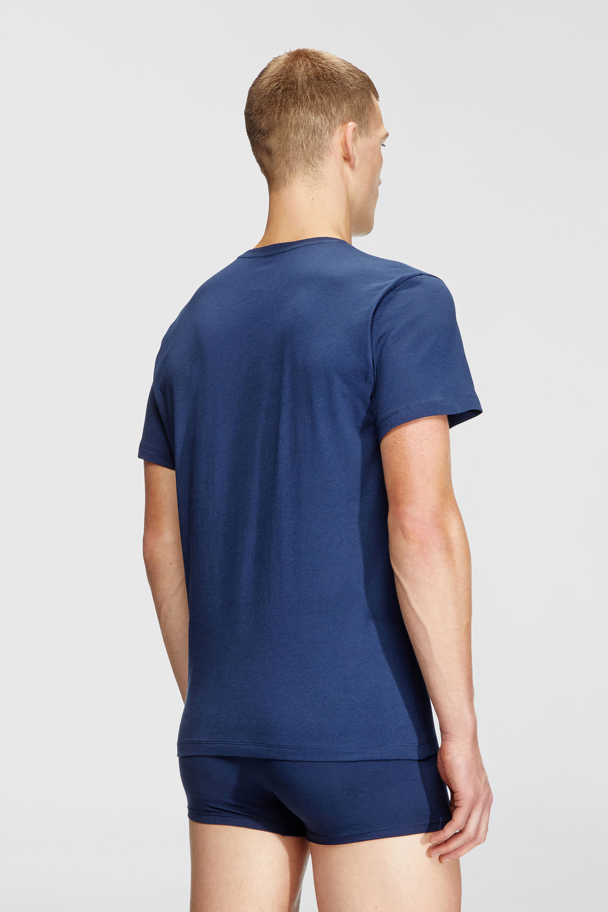 Diesel - RANDAL-D-BOX-3PACK, Man's Three-pack of T-shirts in Blue/White - 4