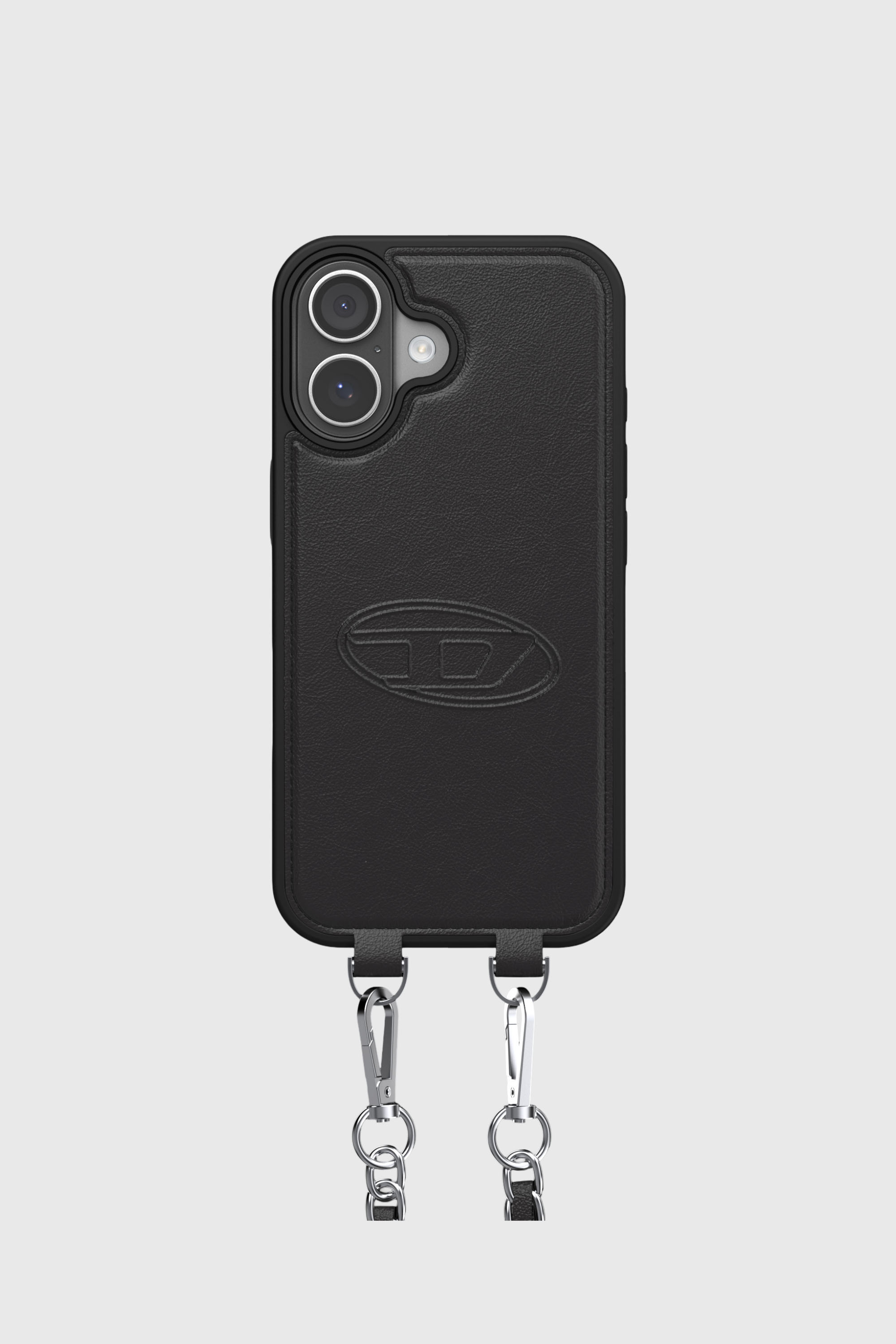 Diesel - 60661 MOULDED CASE, Unisex's Oval D case with wrist strap and MagSafe for iPhone 17 in Black - 2