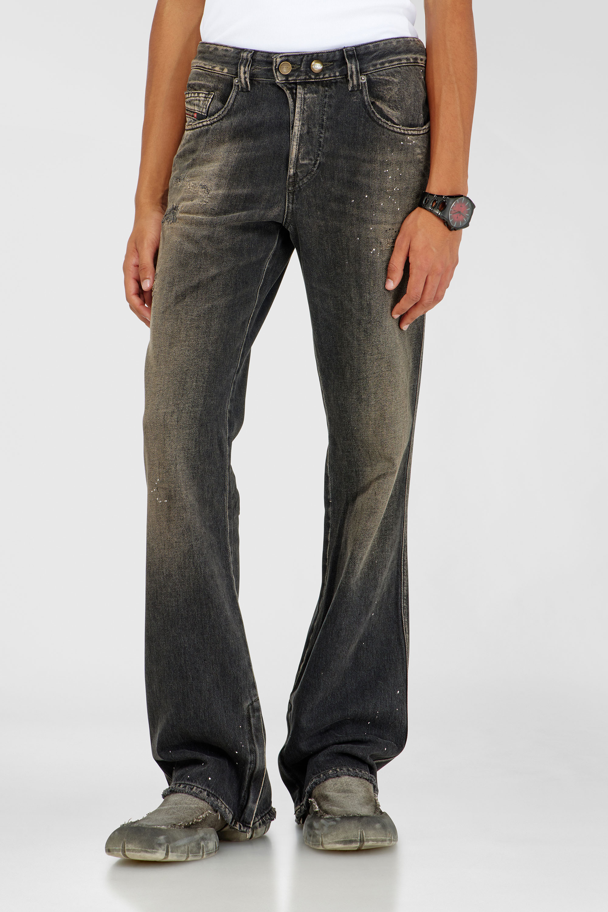 Diesel - Man's Bootcut Jeans 1998 D-Buck 09P64, Black/Dark grey - 4