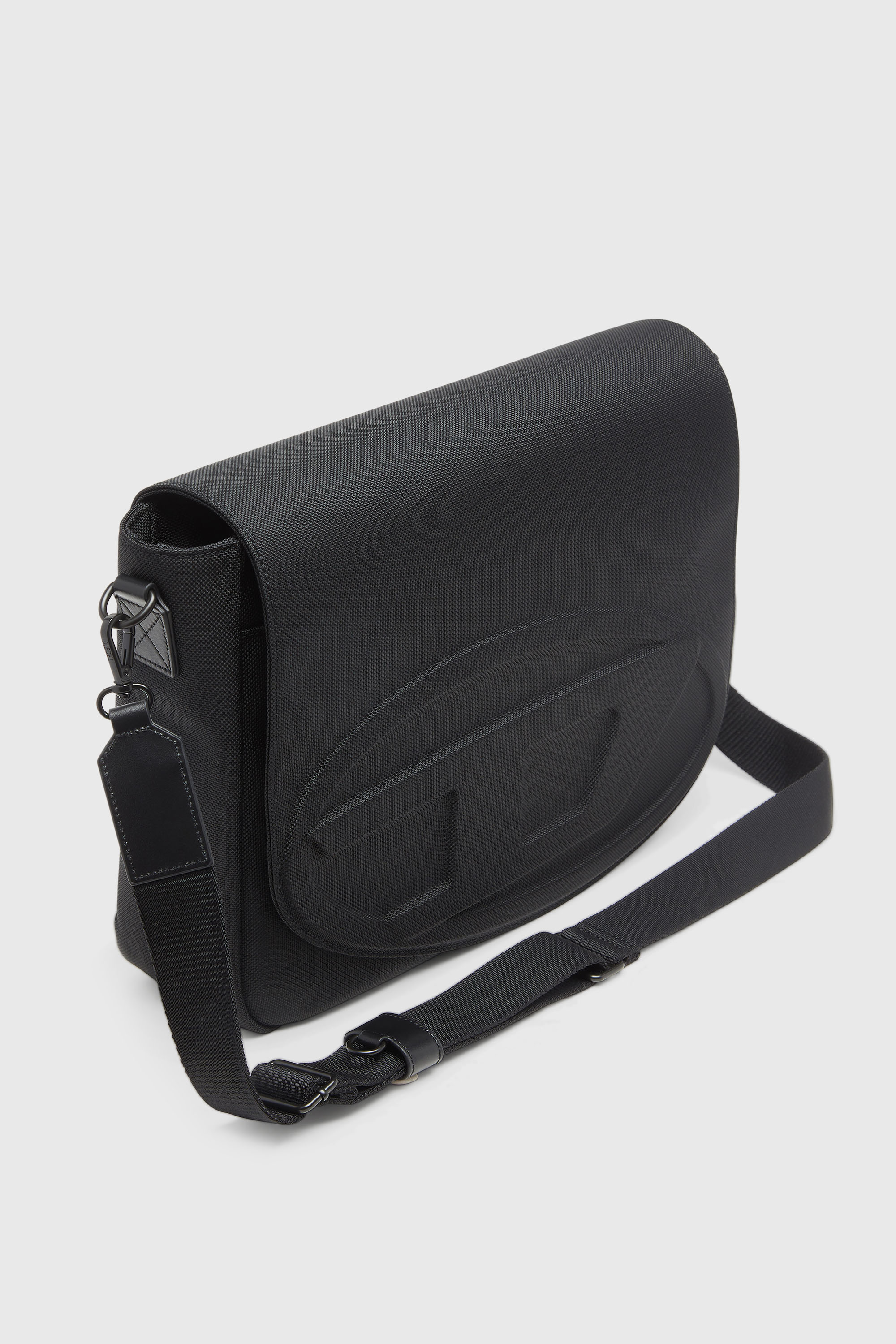 Diesel - 1DR MESSENGER, Man's 1DR-Messenger bag in CORDURA&reg; nylon in Black - 6
