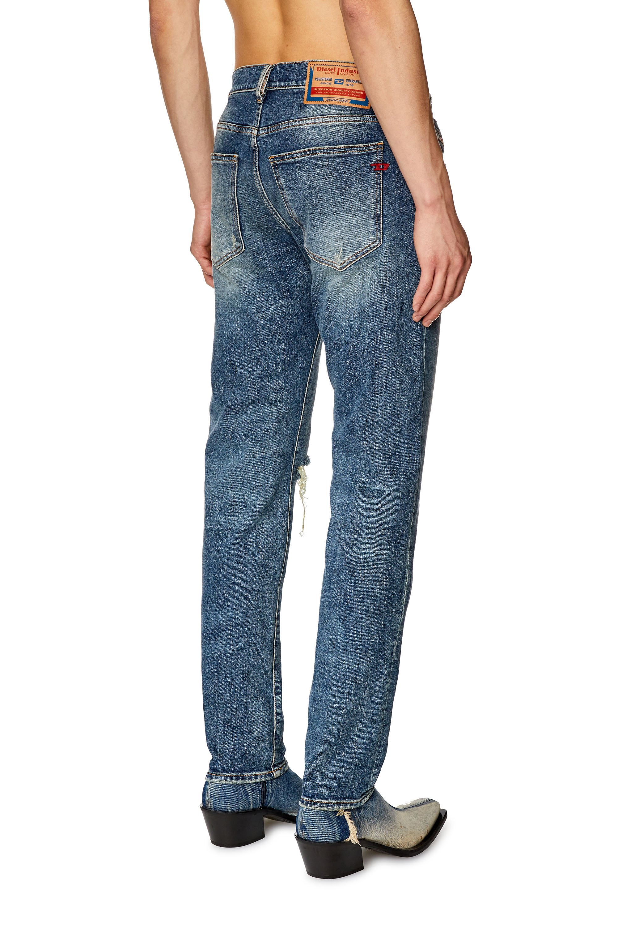Diesel - Slim Jeans 2019 D-Strukt 007M5, Dark Blue - Image 3