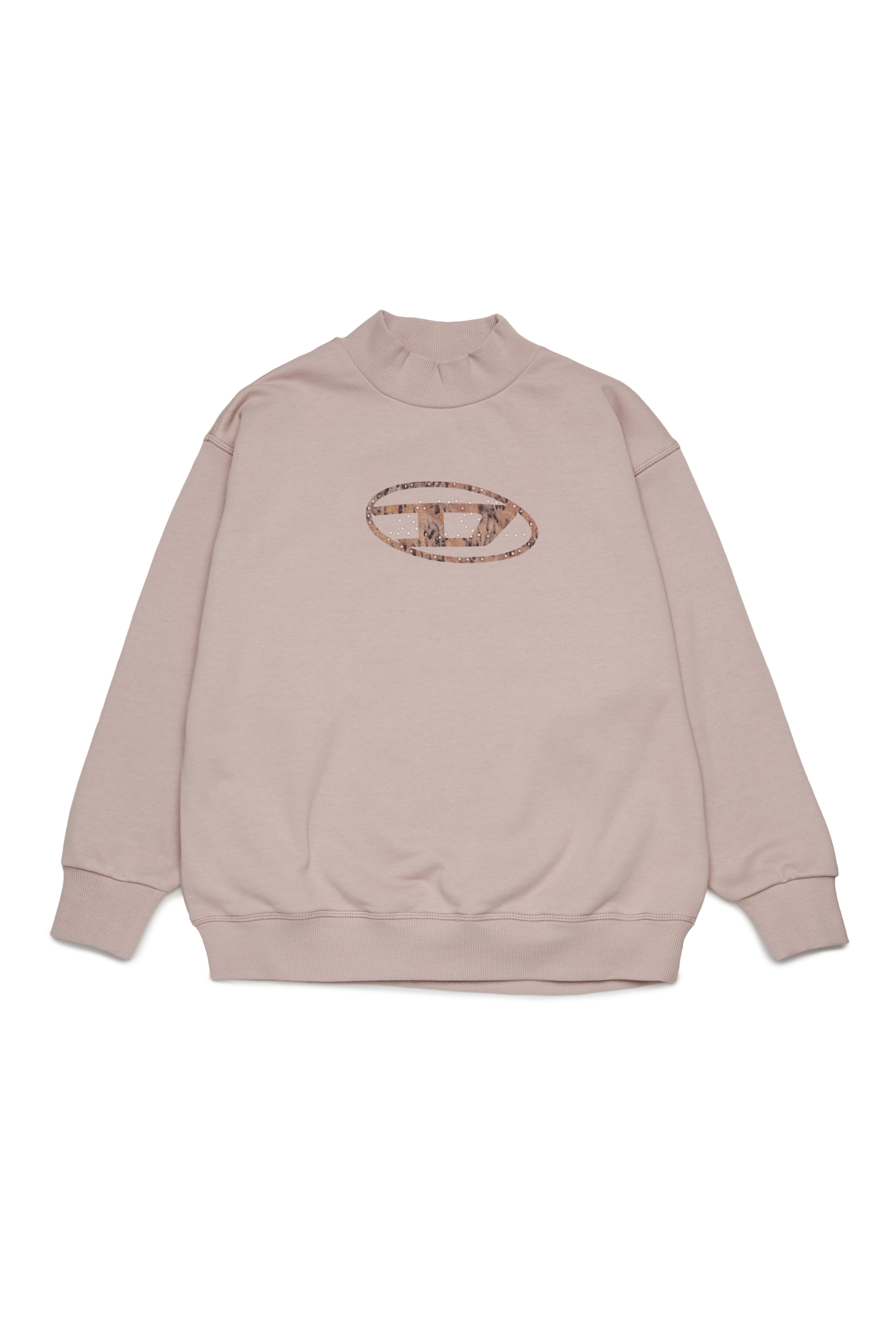 Diesel - SDOLSY, Woman's Cotton sweatshirt with front logo in Pink - 1