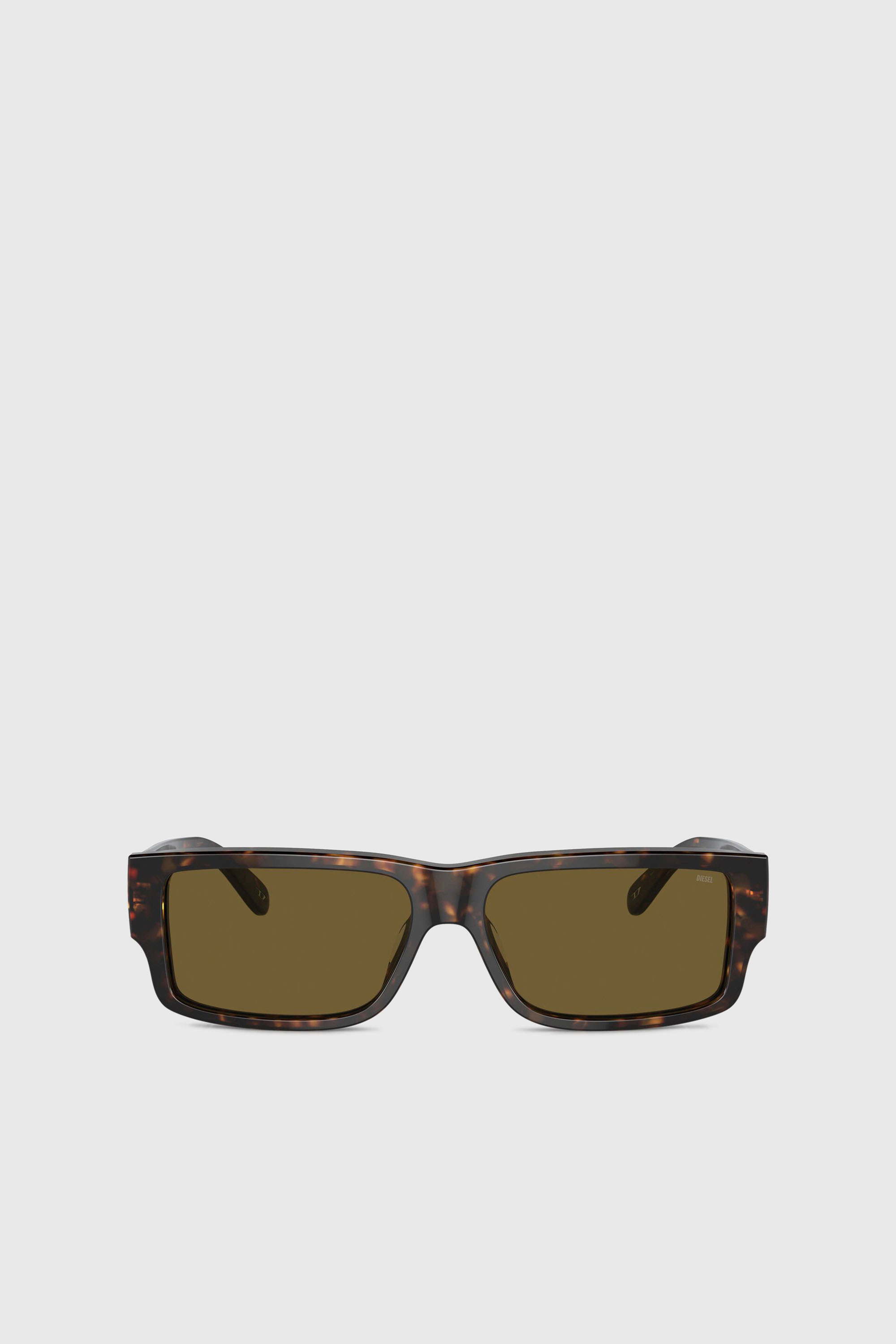 Diesel - 0DL2003 SIZE 57, Man's Rectangle sunglasses in Brown - 1