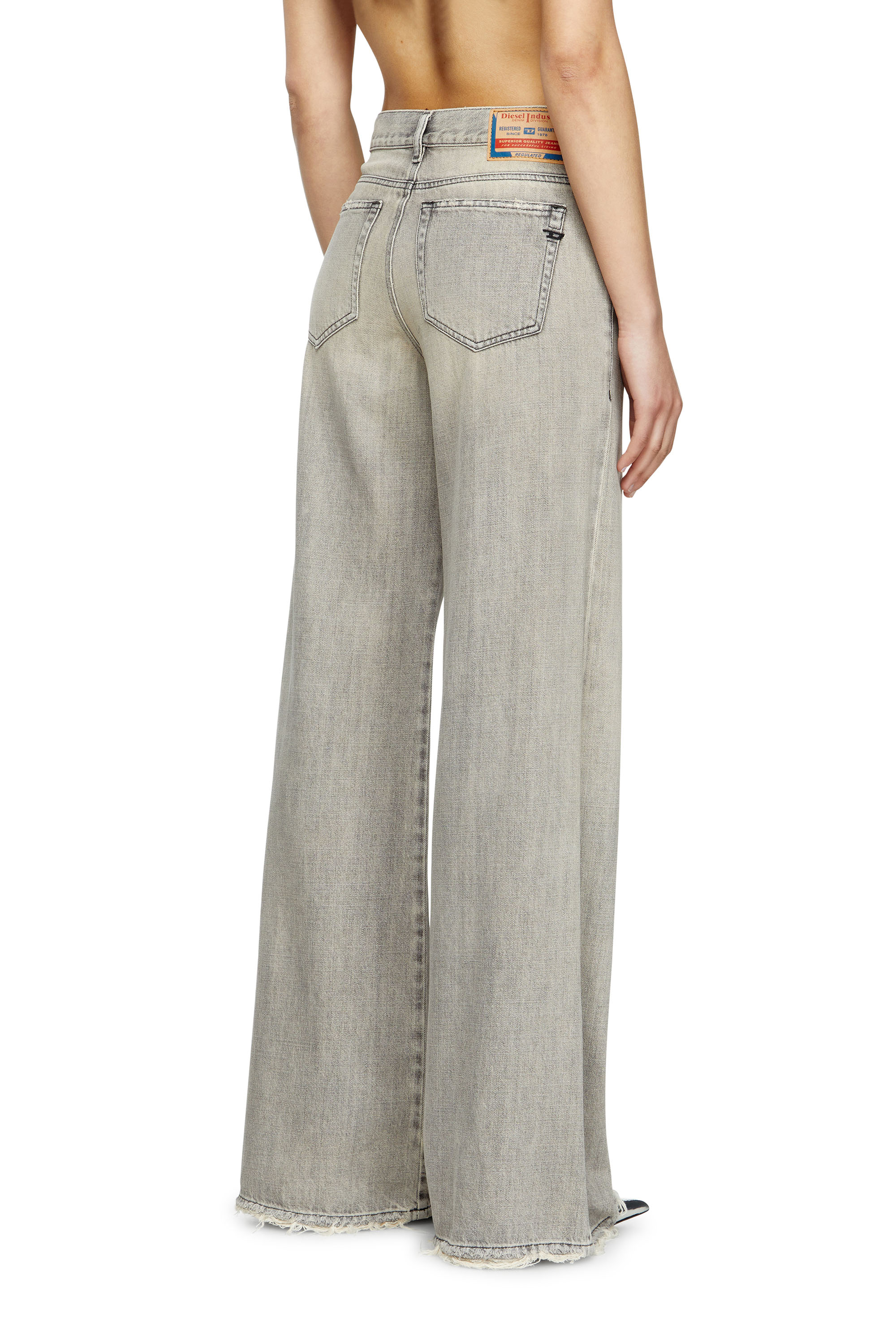 Flare Jeans 1978 D-Akemi 068RU, Grey Diesel - Woman's Flare Jeans 1978 D-Akemi 068RU, Grey - 4