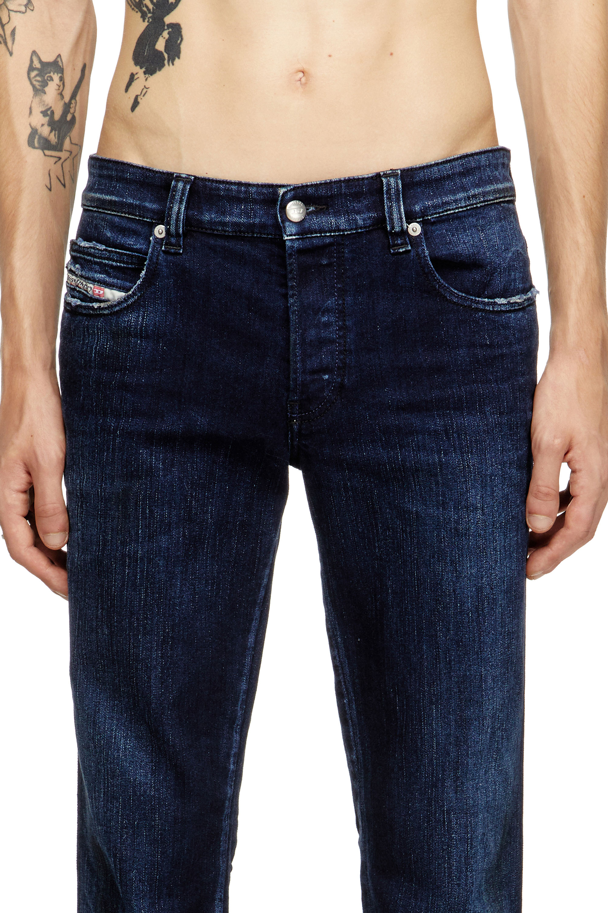 Diesel - Man's Slim Jeans 1993 D-Vyl 09M76, Dark Blue - 4