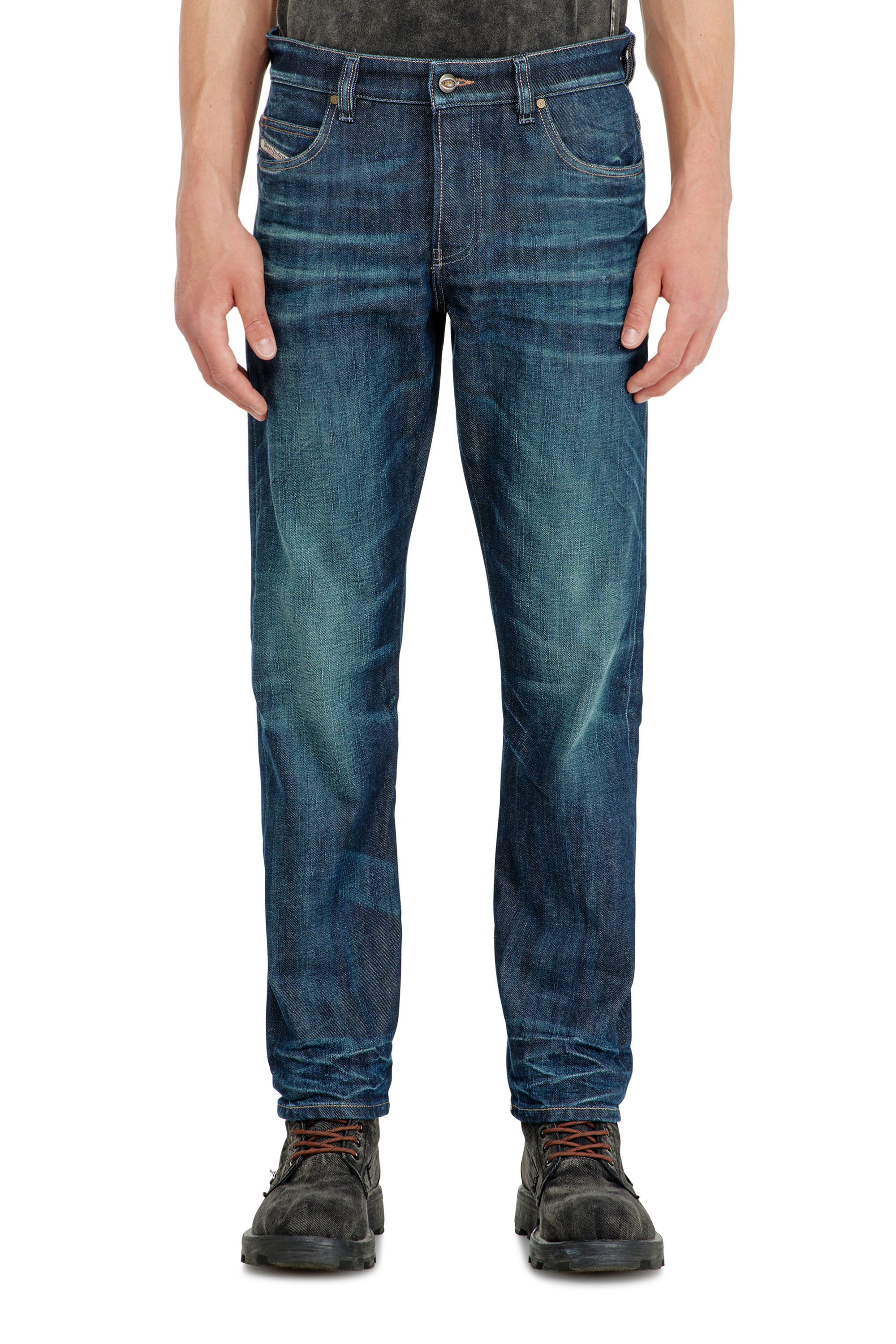 Diesel - Man's Slim Jeans 1993 D-Vyl 09Q04, Dark Blue - 4