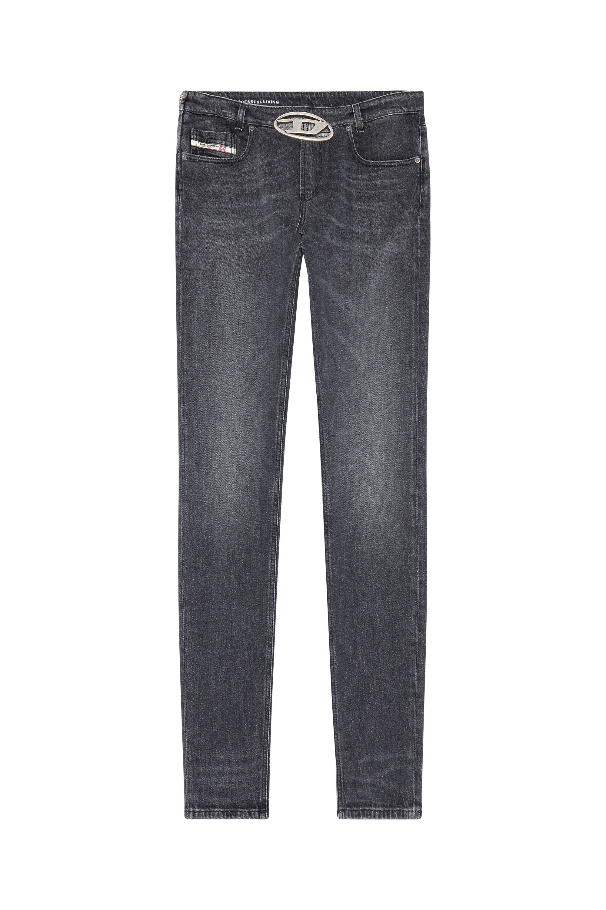 Diesel - Slim Jeans 2019 D-Strukt 0CKAH, Black/Dark grey - Image 5