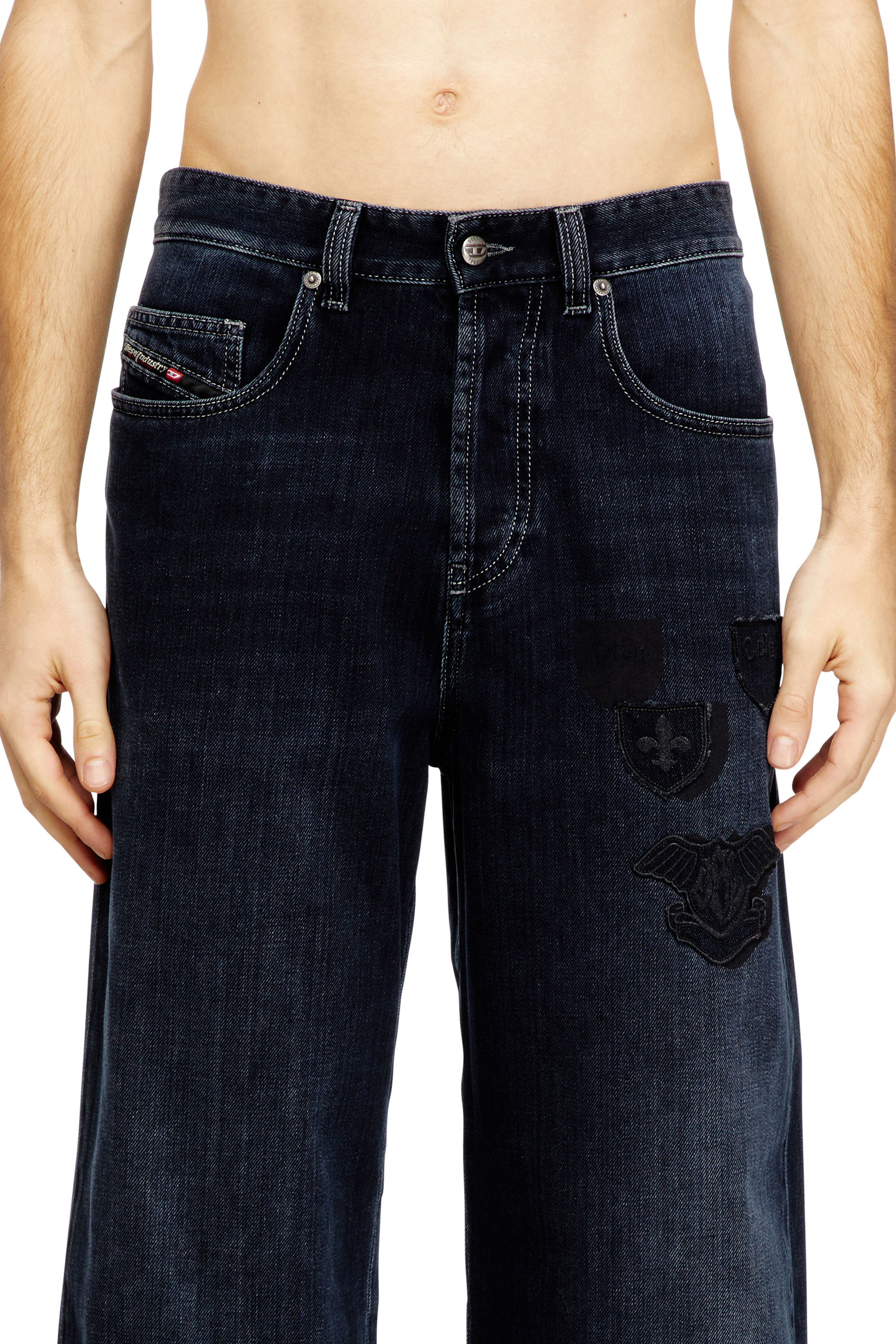 Diesel - Man's Relaxed Jeans 2001 D-Macro 09Q19, Dark Blue - 3