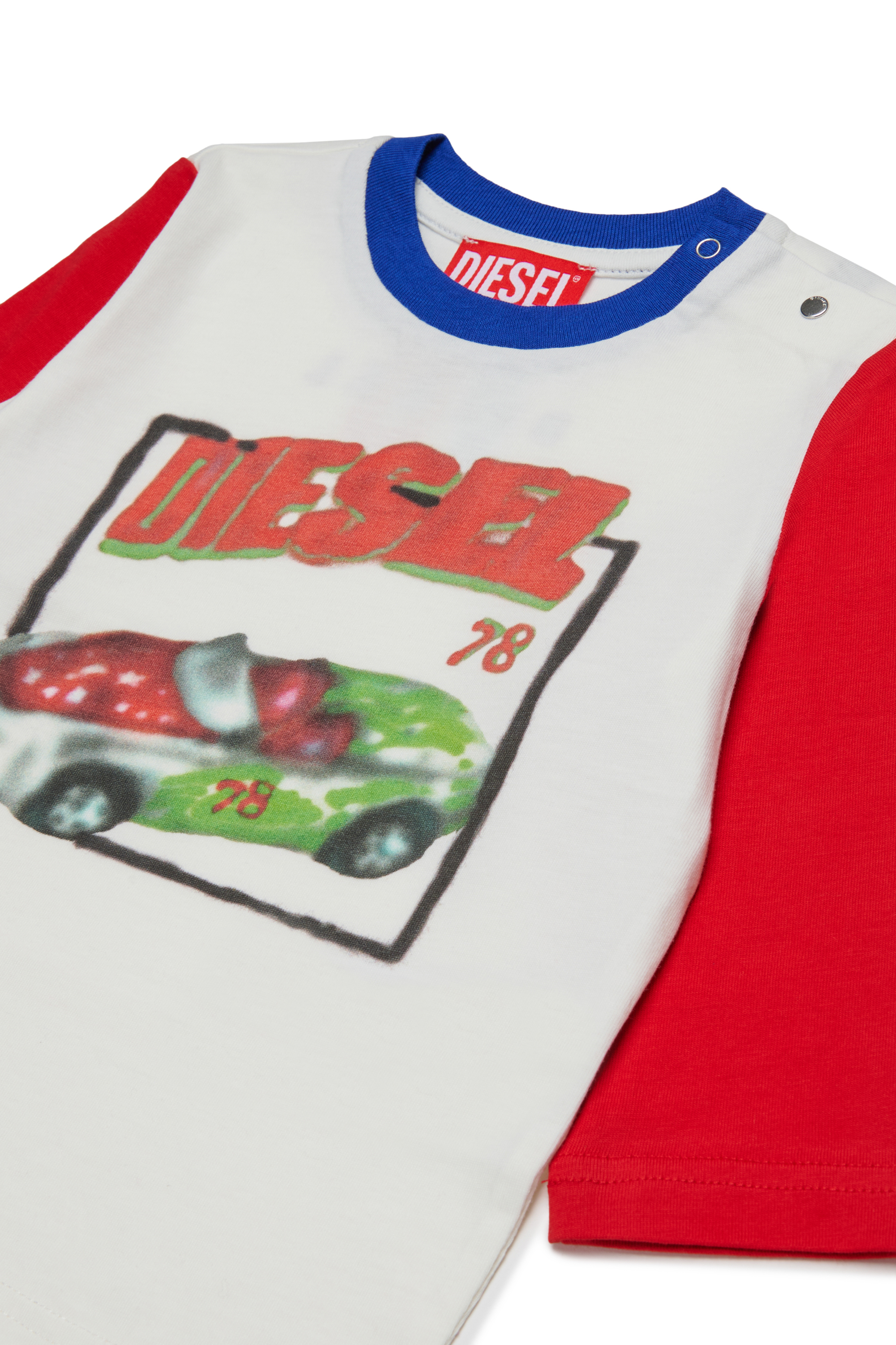 Diesel - TDOLB, Man's Cotton t-shirt with print in White - 3