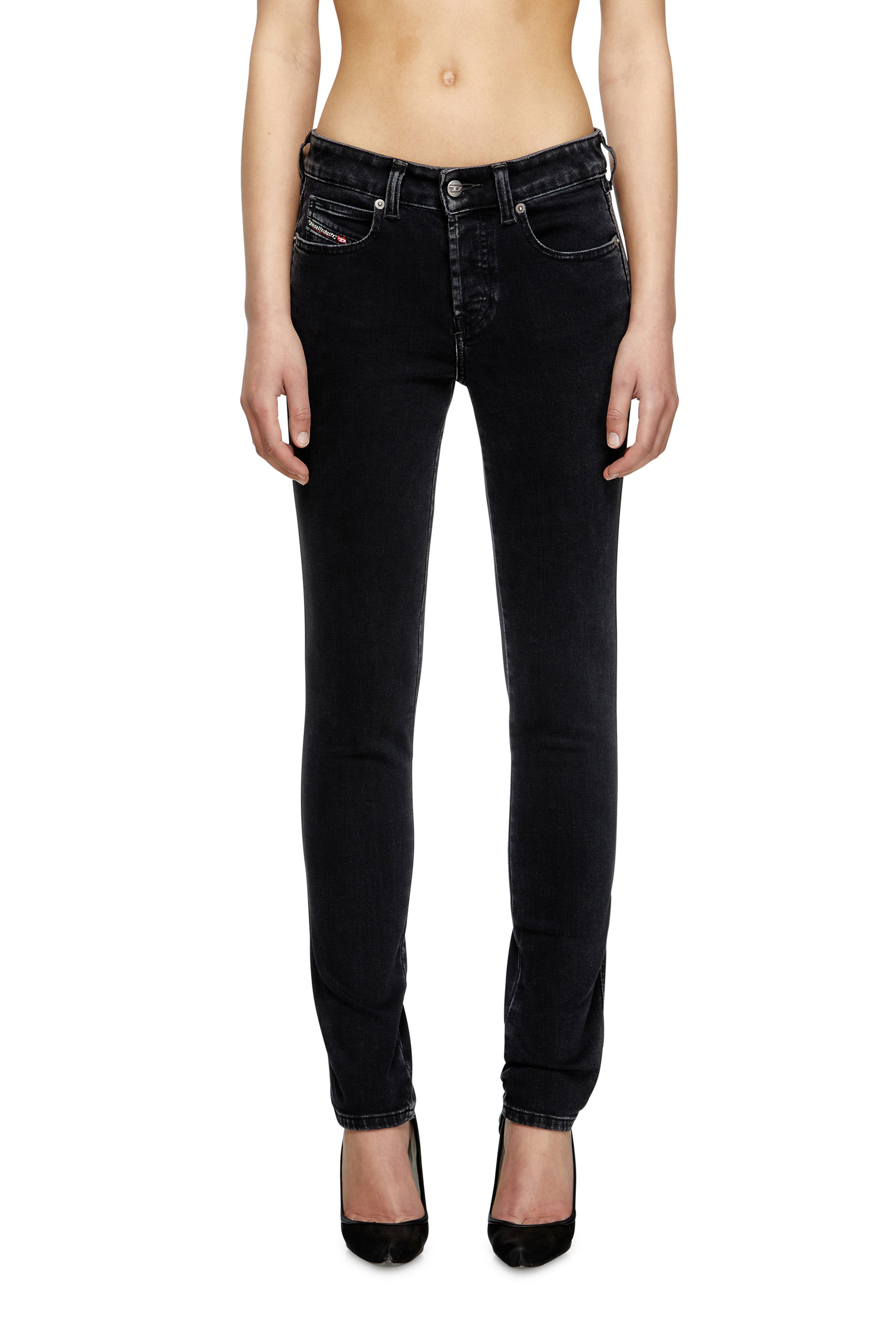 Slim Jeans 1992 D-Jiann 09M69, Black/Dark grey Diesel - Woman's Slim Jeans 1992 D-Jiann 09M69, Black/Dark grey - 3