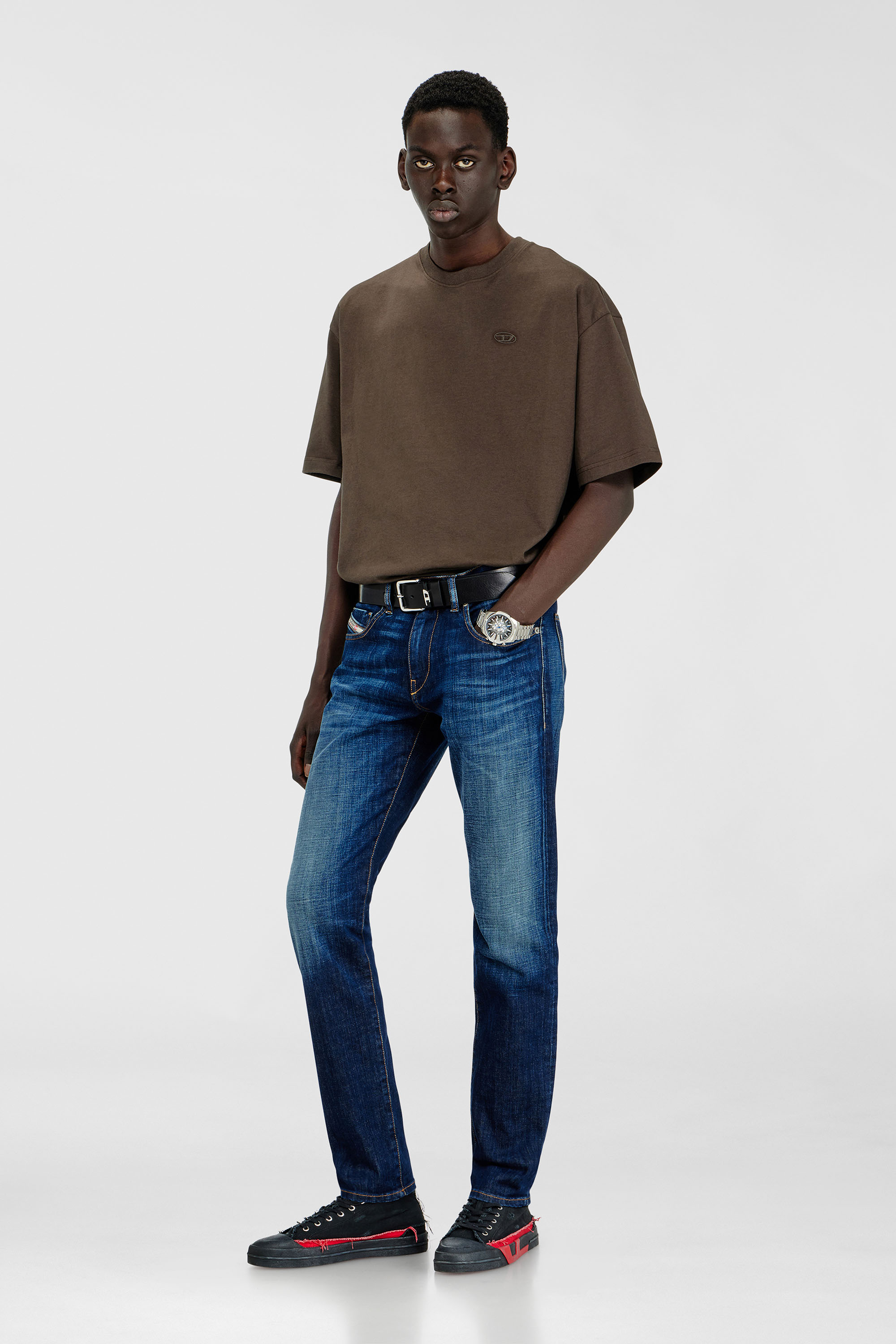 Diesel - Man's Slim Jeans 2019 D-Strukt 09L61, Medium blue - 1