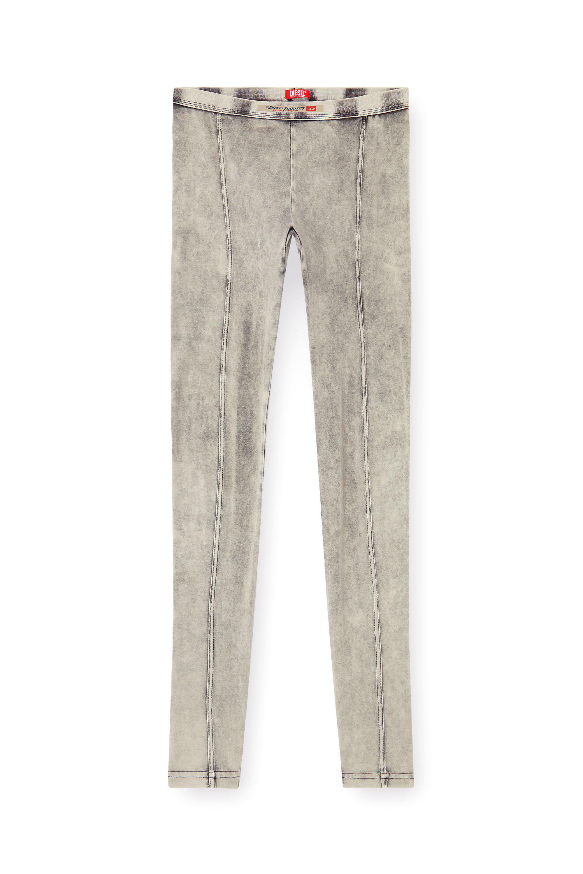 Diesel - ATHENA-DNM, Woman's Jeggings in denim-effect jersey in Grey - 4