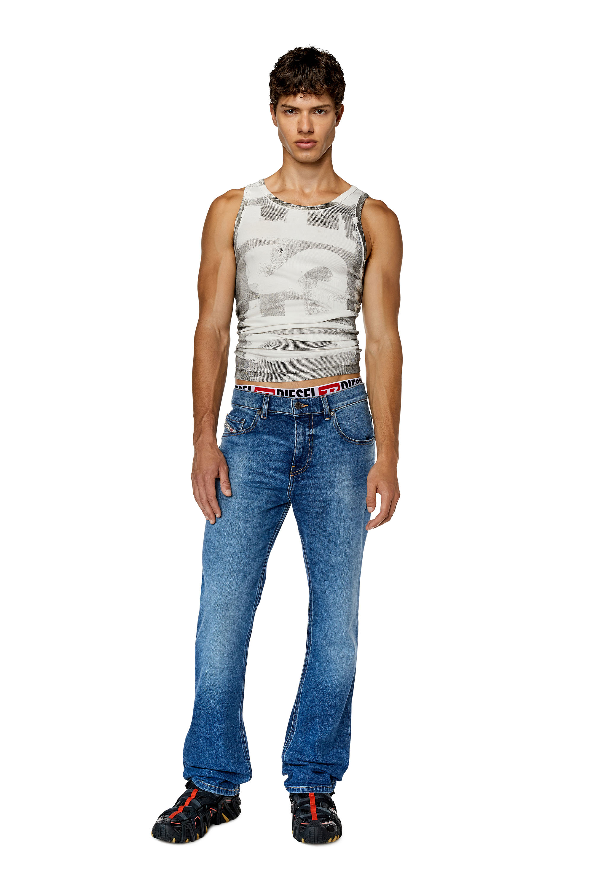 Diesel - 2021 D-Vocs 0NFAJ Bootcut Jeans, Medium blue - Image 4